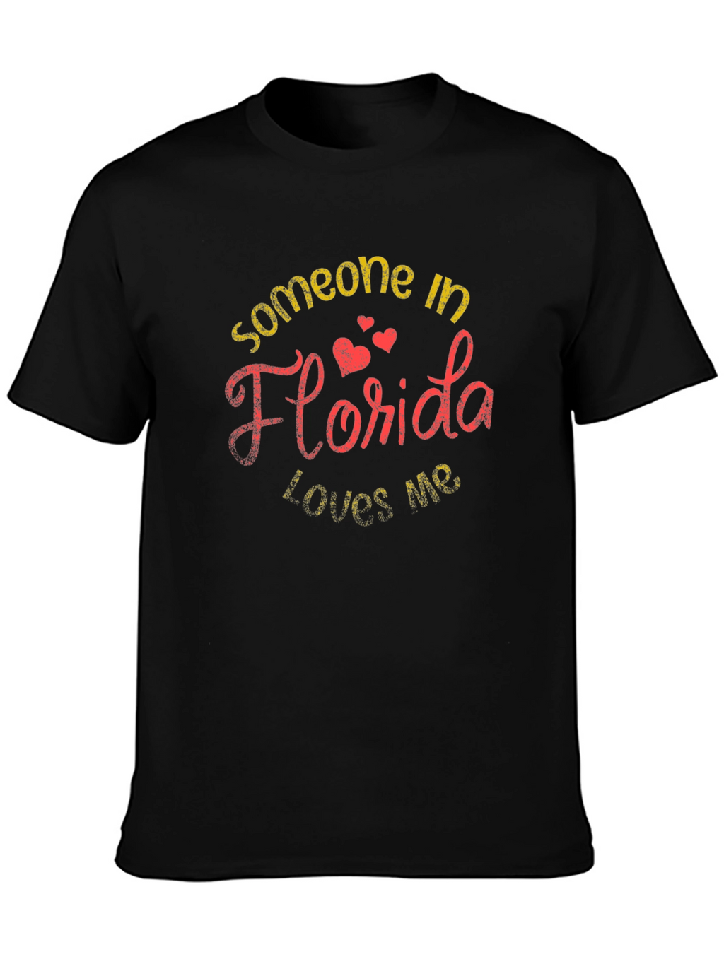 Someone in Florida Loves Me Black T-Shirt
