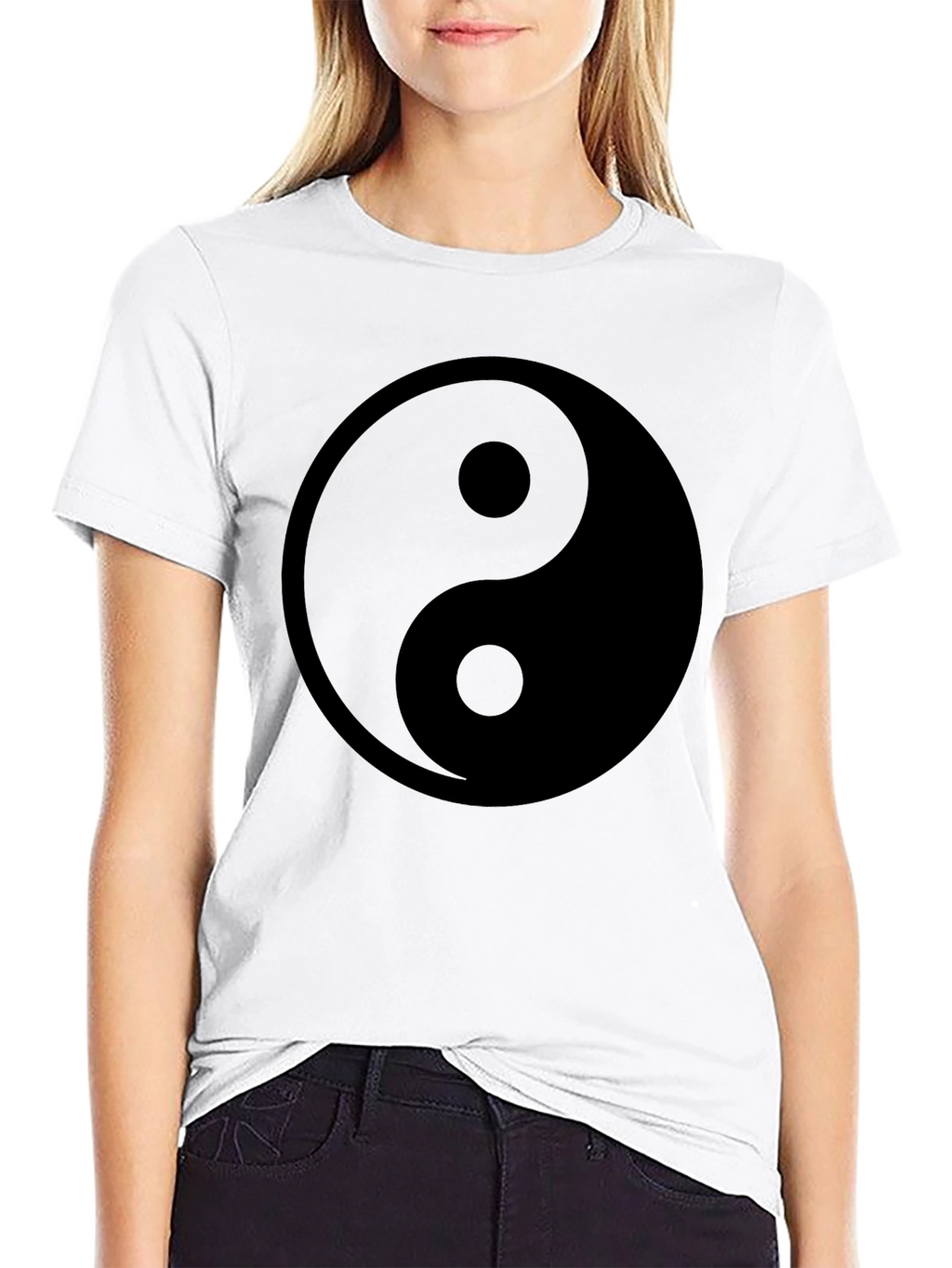 Yin Yang Graphic Tee - Black