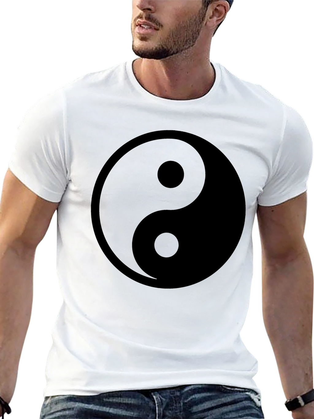 Yin Yang Graphic Tee - Black
