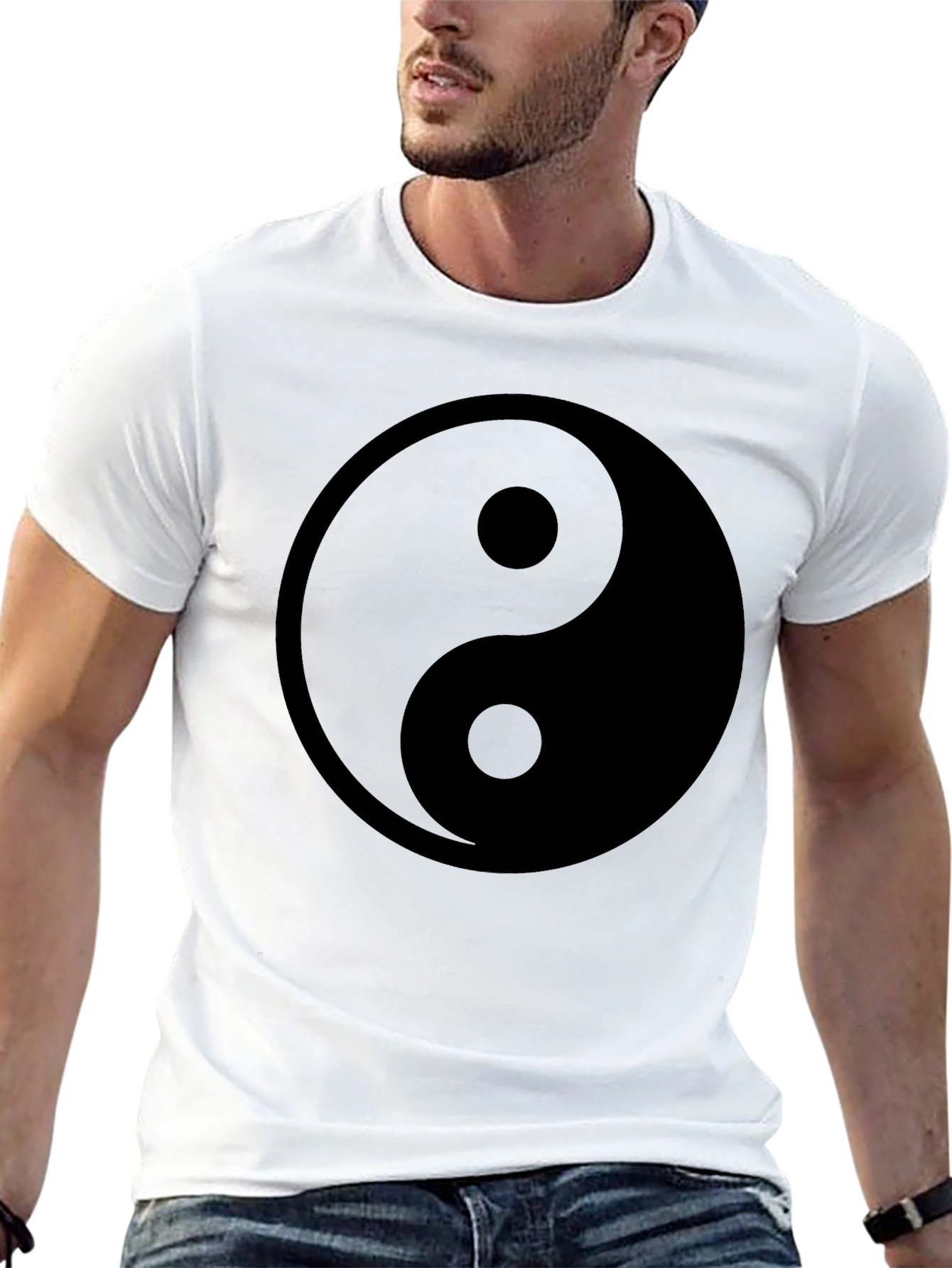 Yin Yang Graphic Tee - Black