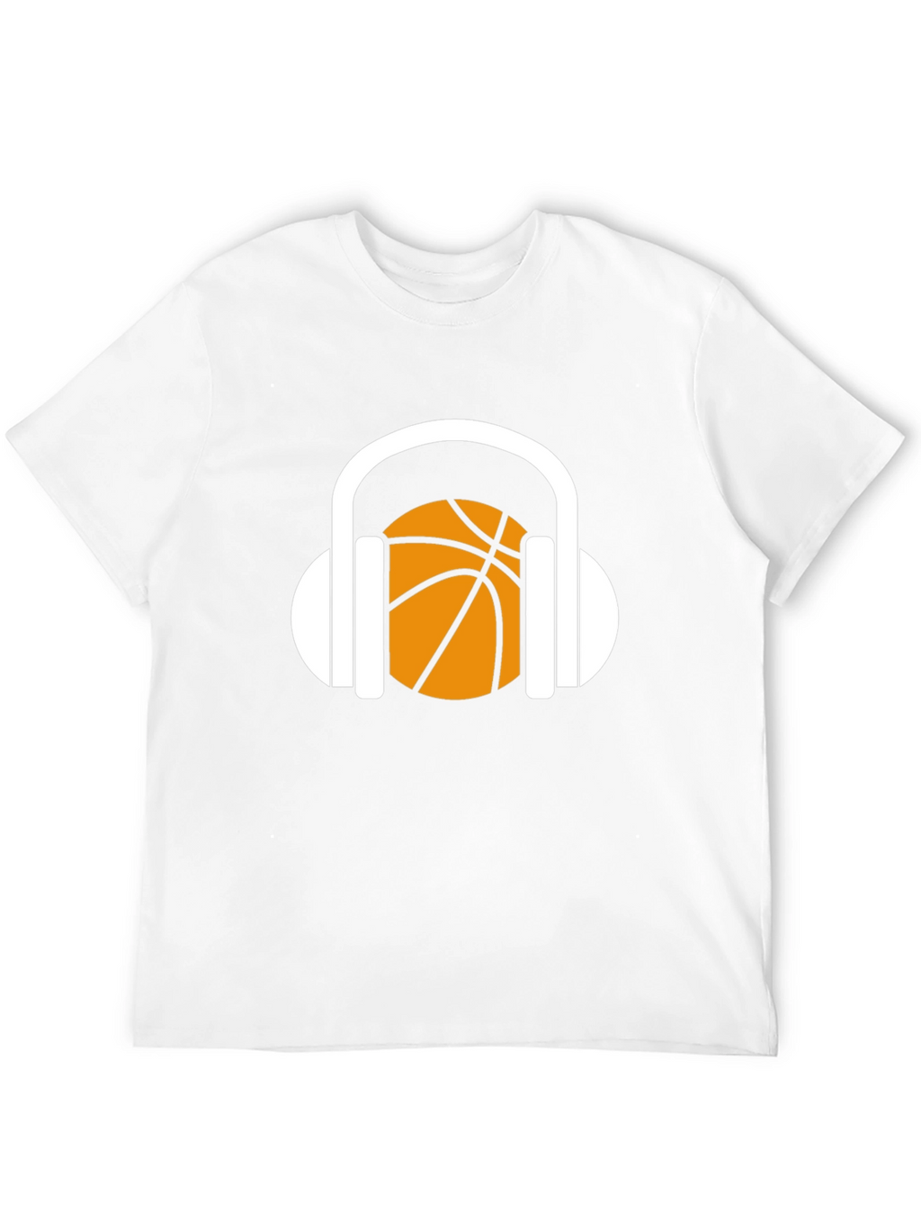 Basketball Headphones Graphic T-Shirt