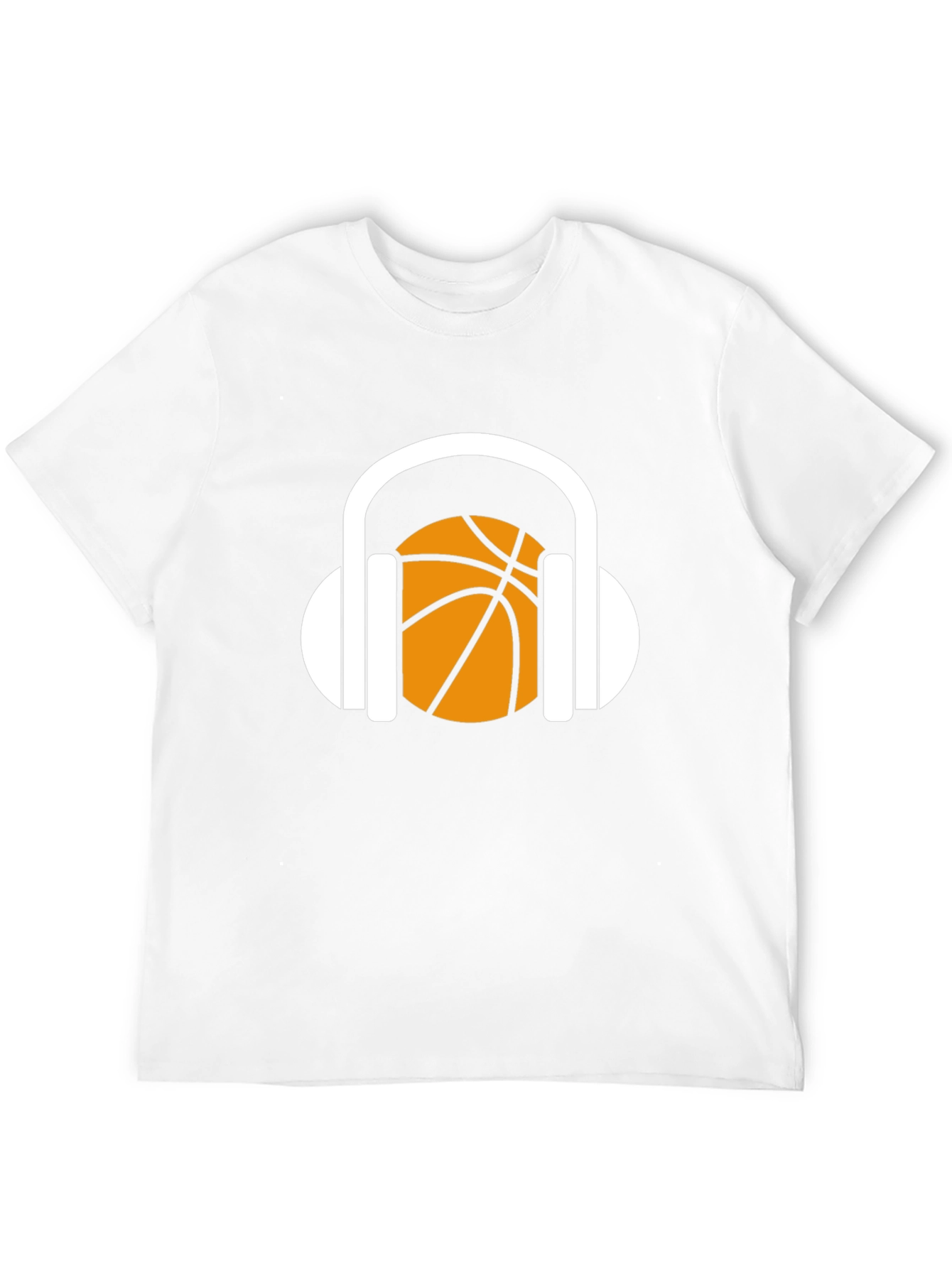 Basketball Headphones Graphic T-Shirt