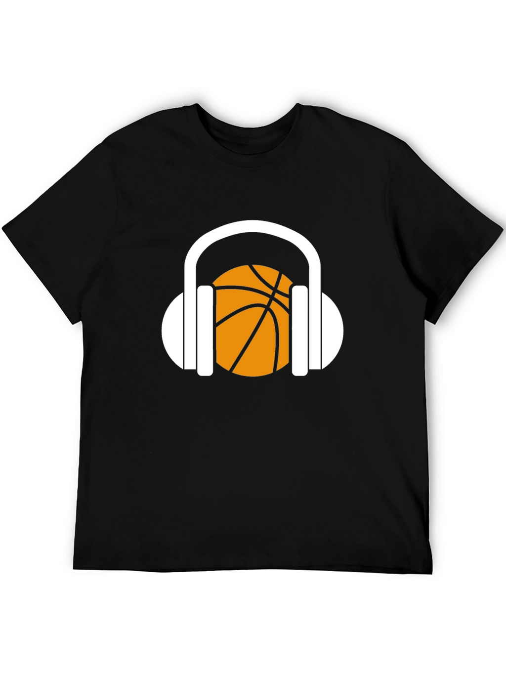 Basketball Headphones Graphic T-Shirt