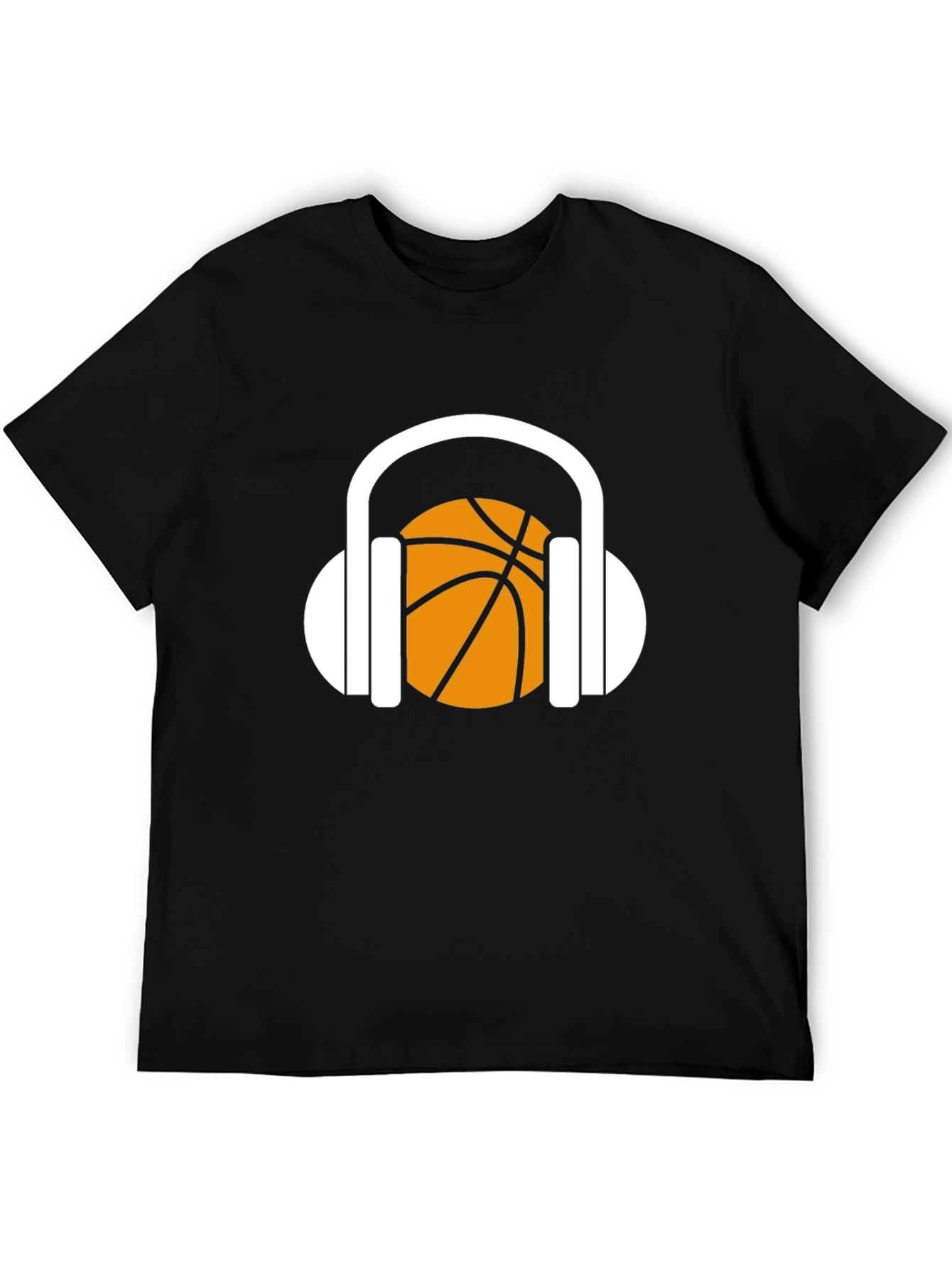 Basketball Headphones Graphic T-Shirt