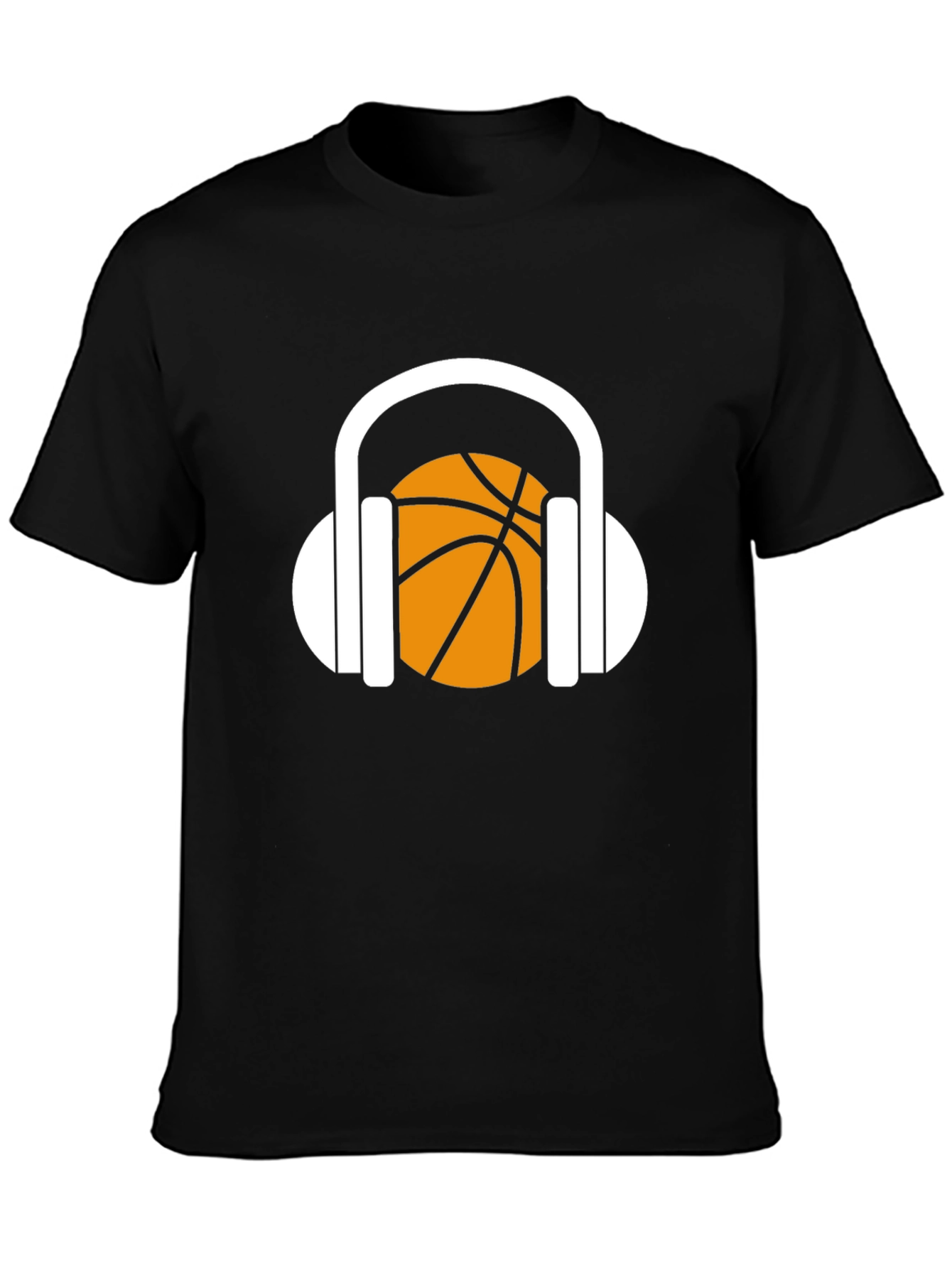 Basketball Headphones Graphic T-Shirt