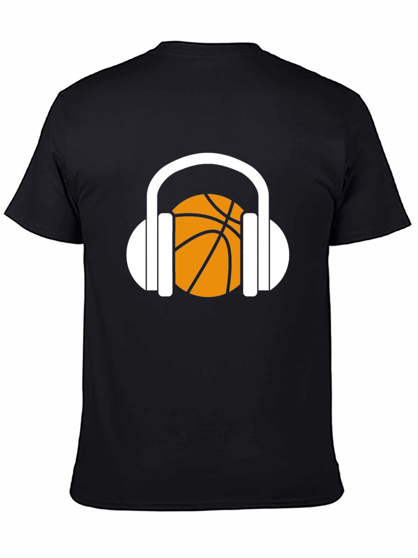 Basketball Headphones Graphic T-Shirt