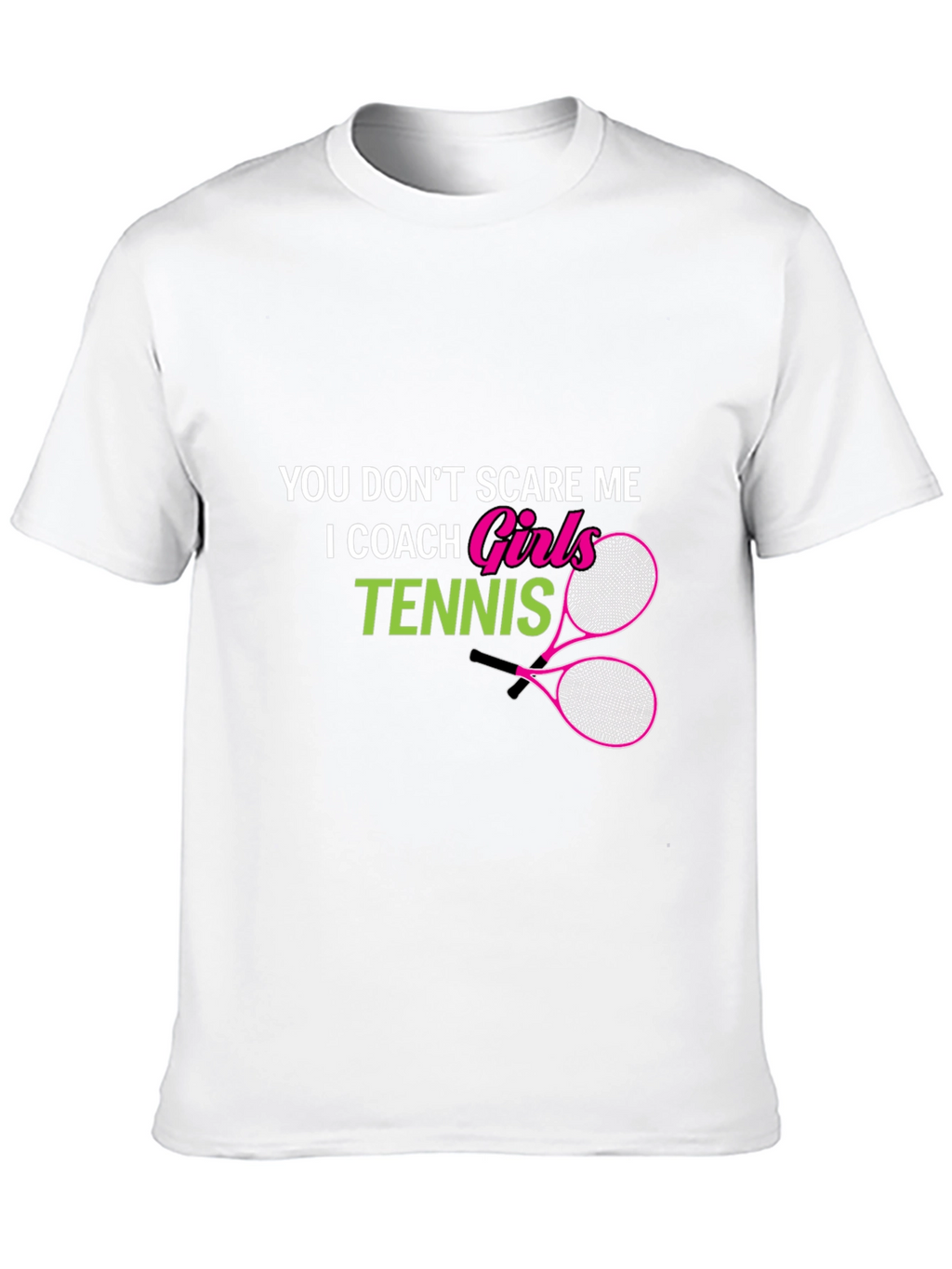 Girls Tennis Coach Graphic T-Shirt