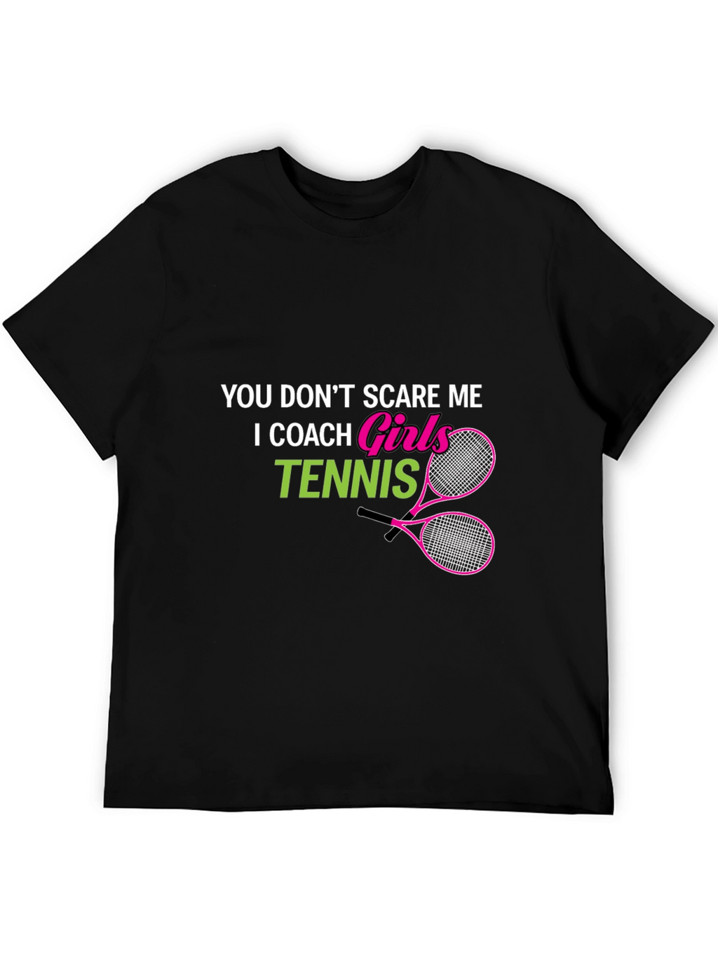 Girls Tennis Coach Graphic T-Shirt