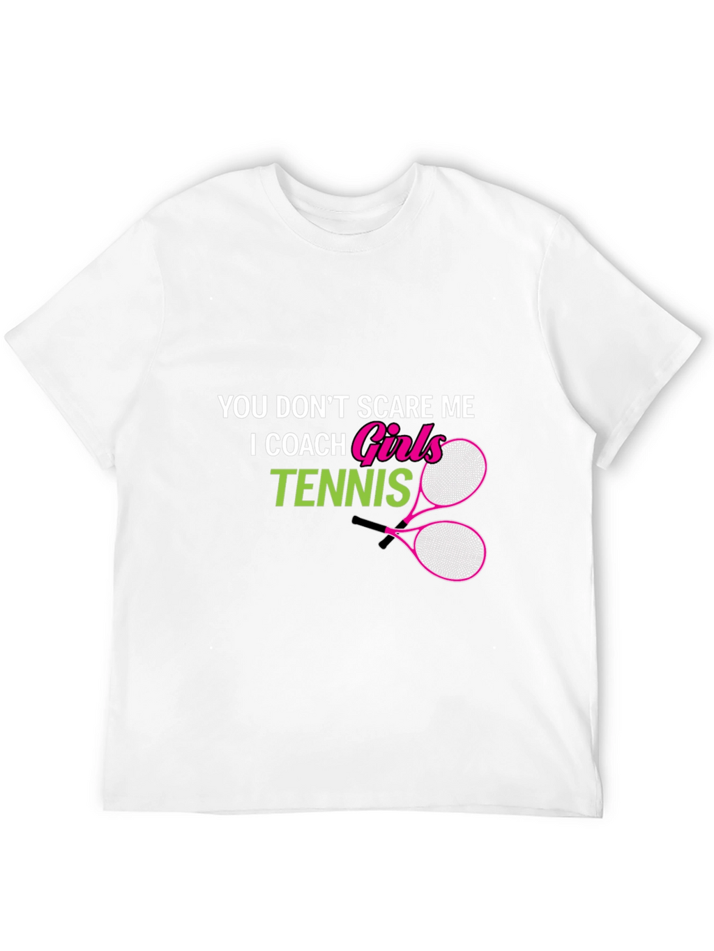 Girls Tennis Coach Graphic T-Shirt