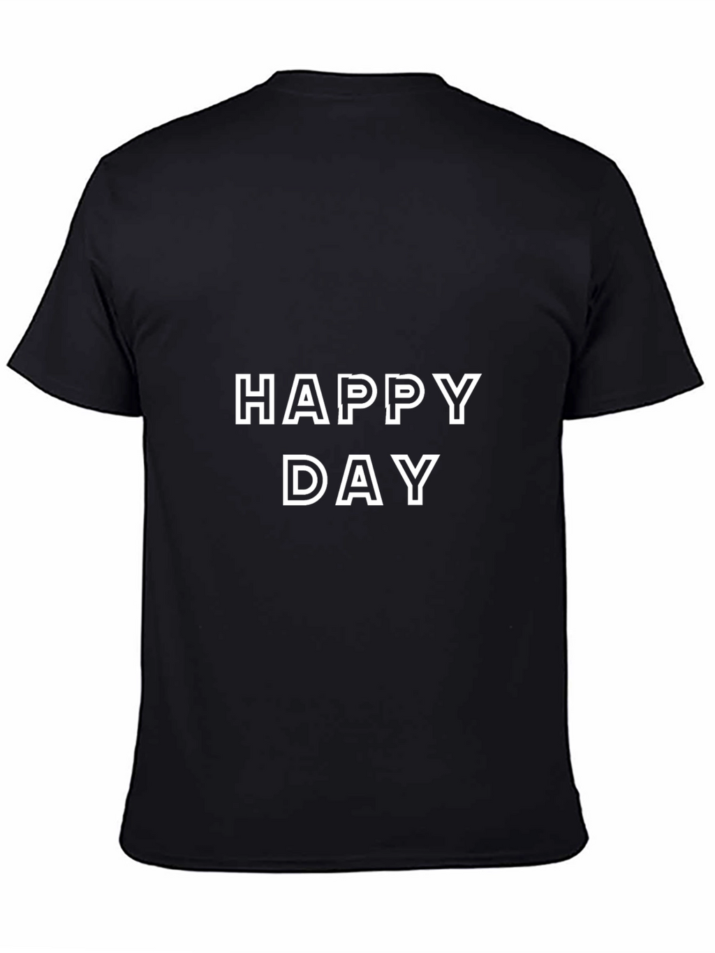 Happy Day Black Graphic Tee - Stylish Casual Wear