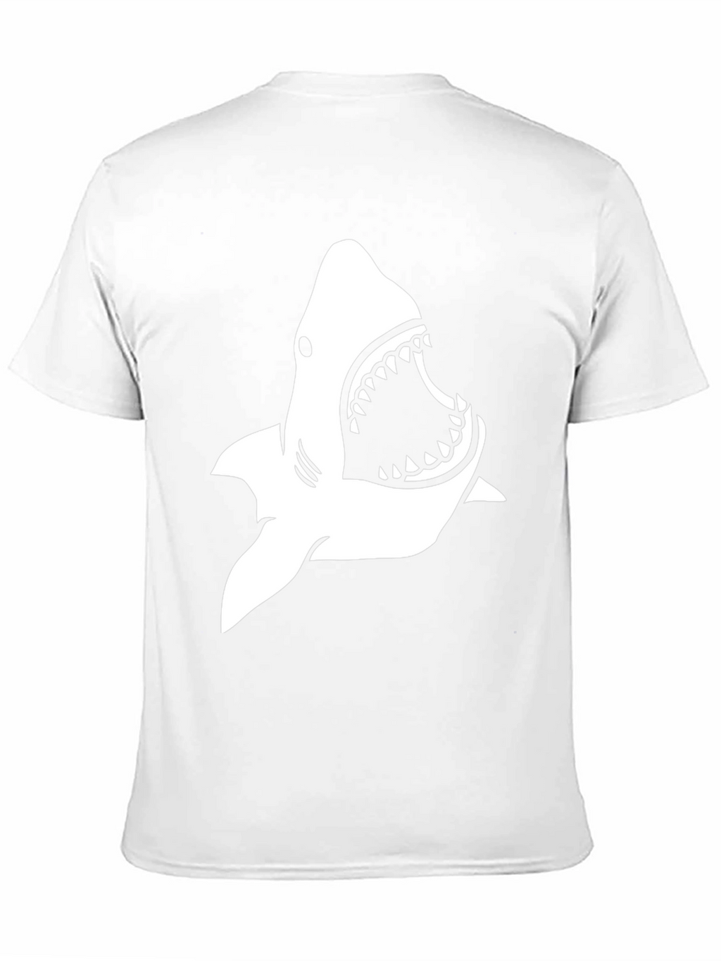 Shark Graphic Print T-Shirt - Black