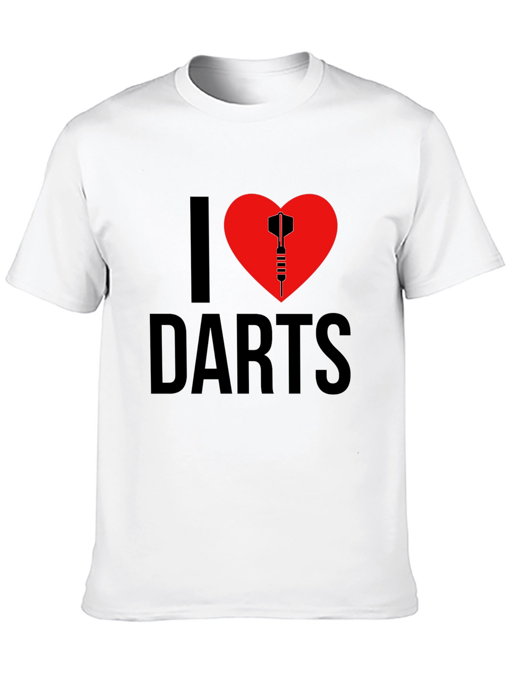 I Heart Darts Graphic T-Shirt - Black