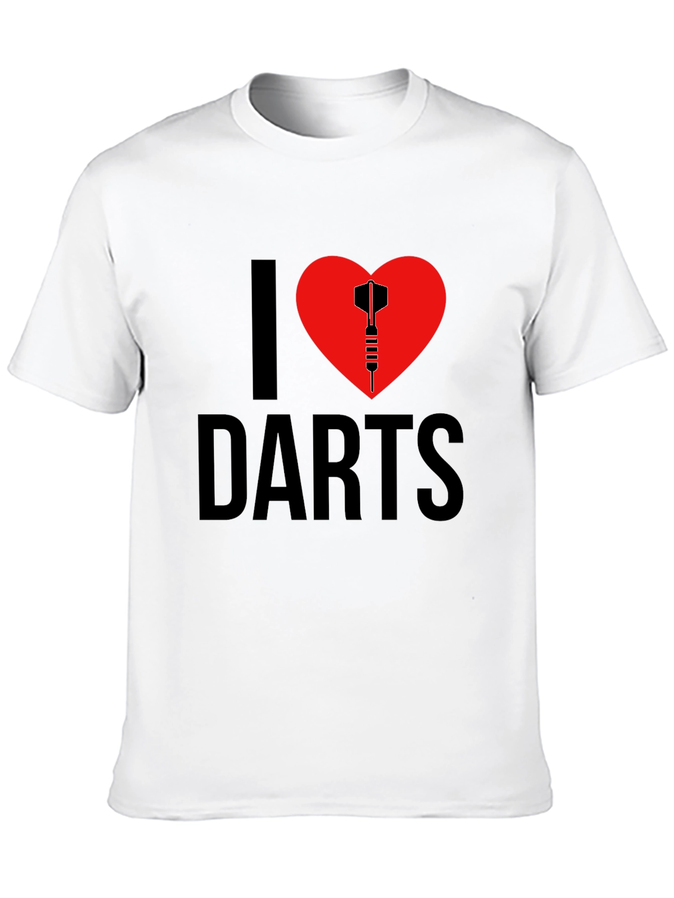 I Heart Darts Graphic T-Shirt - Black