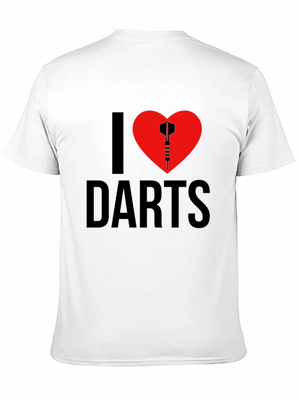 I Heart Darts Graphic T-Shirt - Black