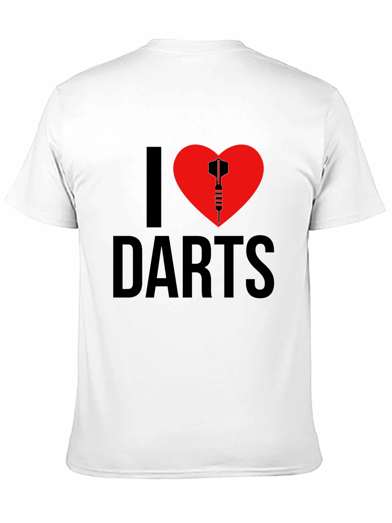 I Heart Darts Graphic T-Shirt - Black