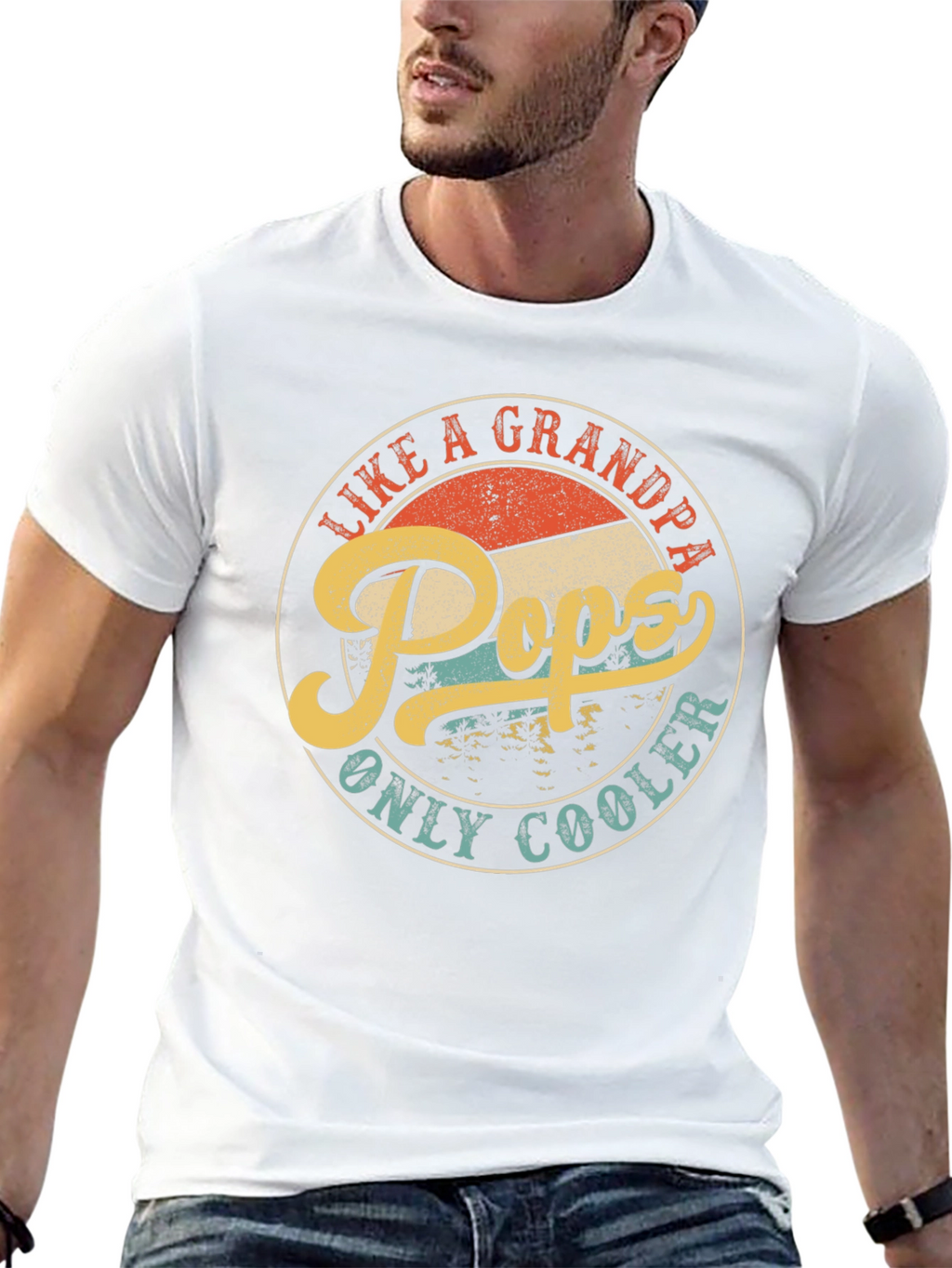 Pops Like a Grandpa Only Cooler T-Shirt