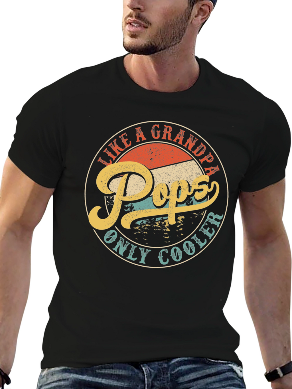 Pops Like a Grandpa Only Cooler T-Shirt