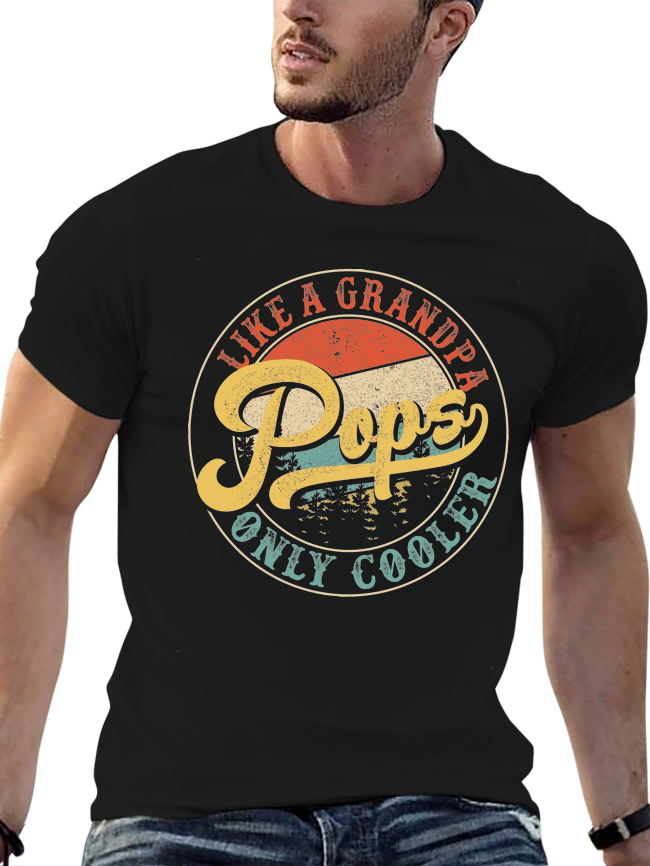 Pops Like a Grandpa Only Cooler T-Shirt