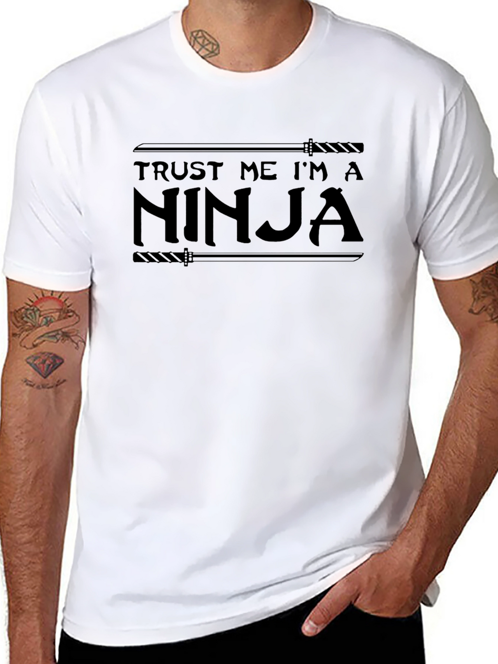 Trust Me Im A Ninja T-Shirt - Black