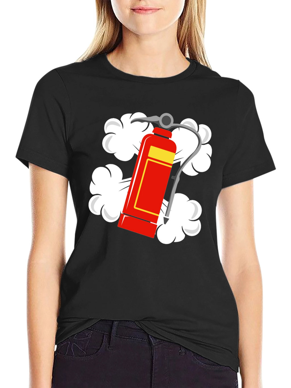 Fire Extinguisher Graphic Tee - Black