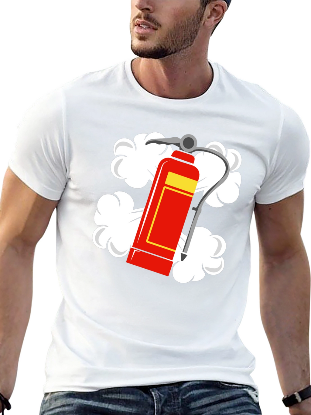 Fire Extinguisher Graphic Tee - Black
