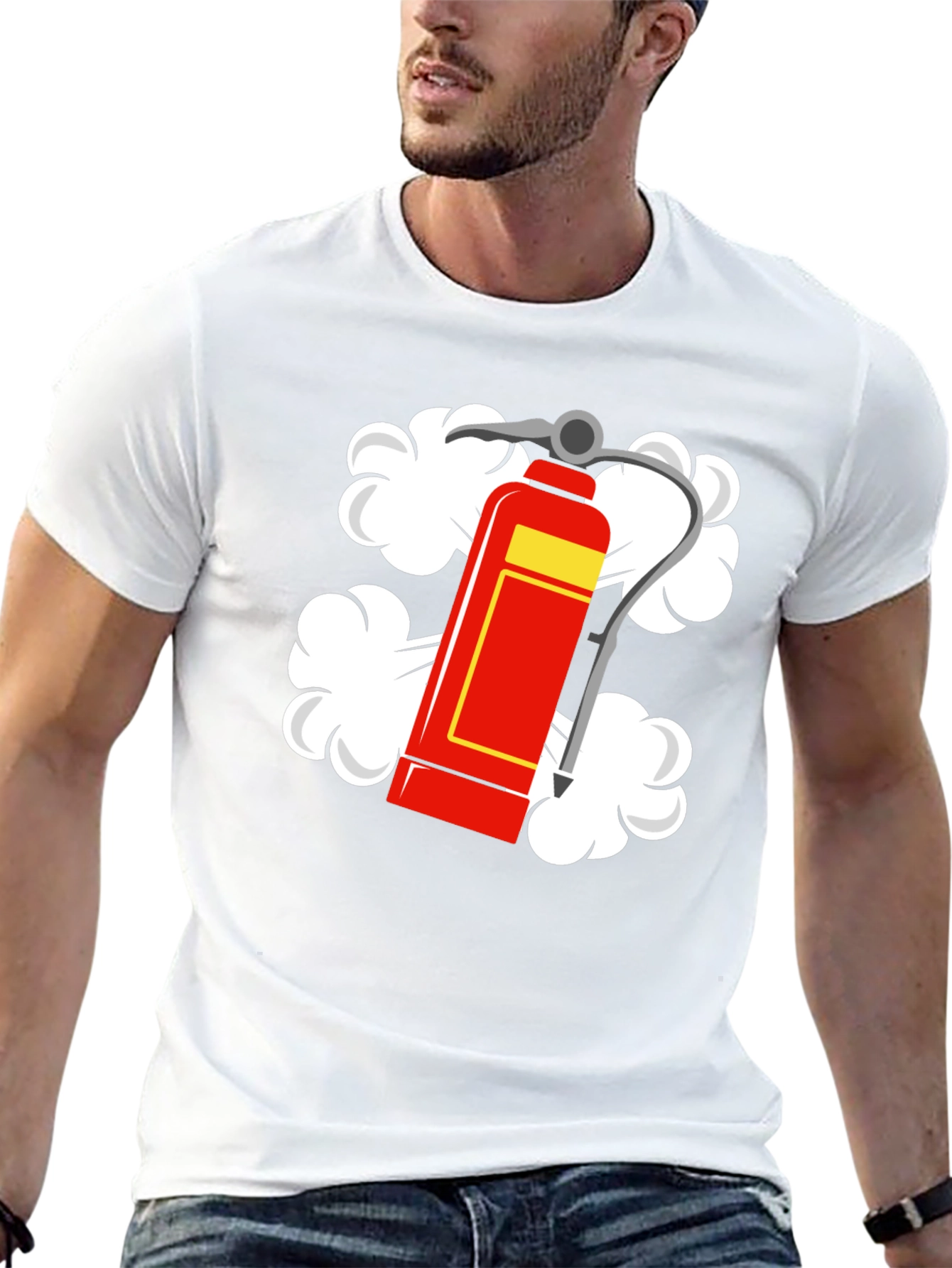 Fire Extinguisher Graphic Tee - Black