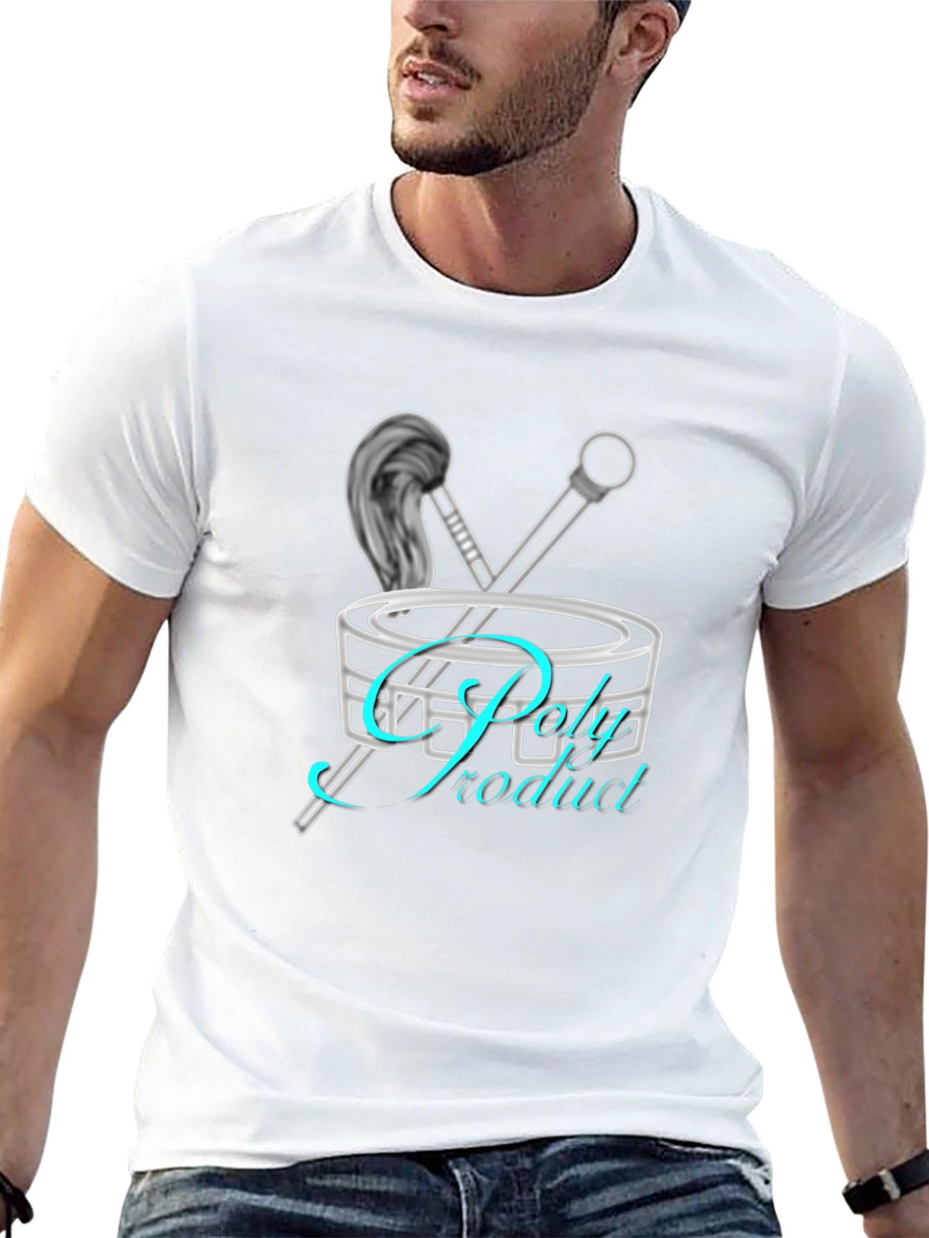 Trendy Drum Kit Graphic Tee - Music Lover T-Shirt