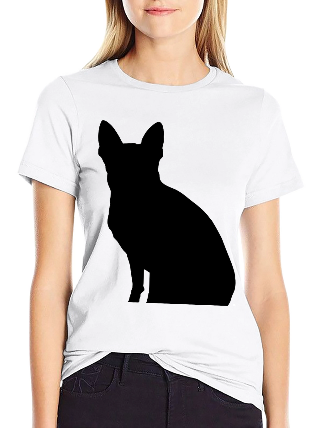 Black Dog Silhouette T-Shirt