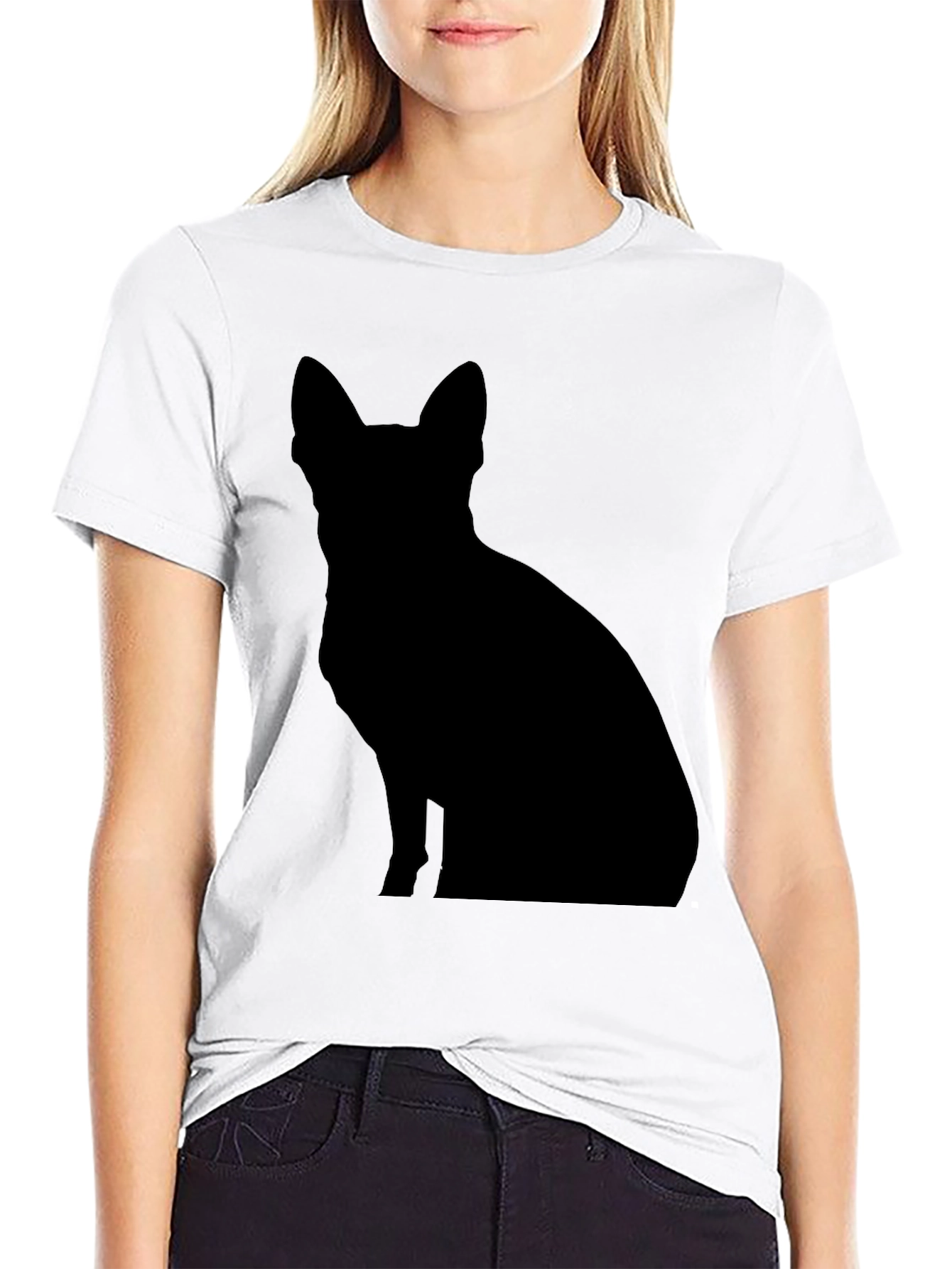 Black Dog Silhouette T-Shirt