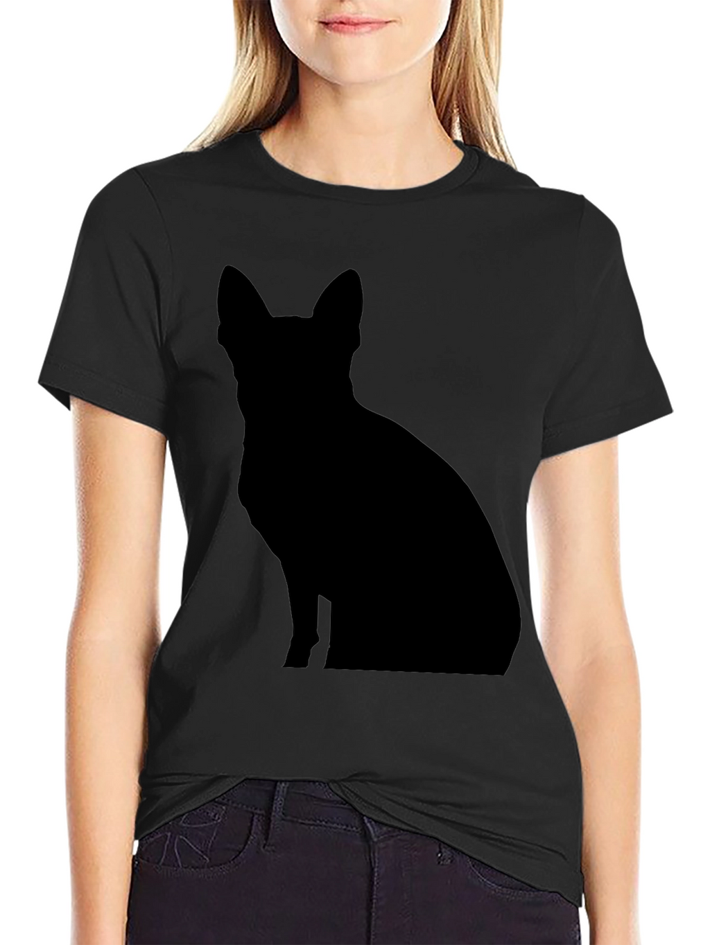 Black Dog Silhouette T-Shirt