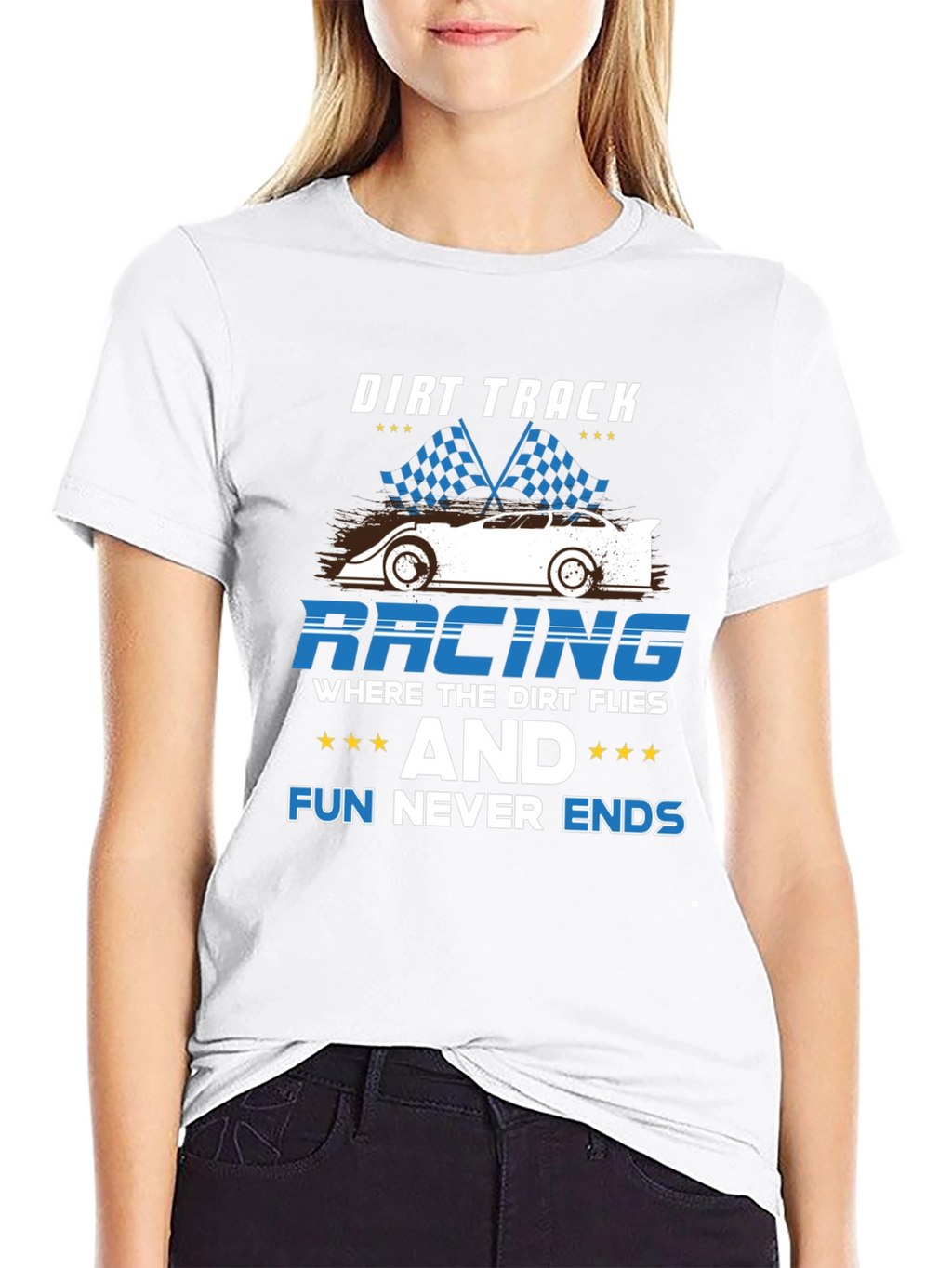 Dirt Track Racing Tee - Fun Never Ends