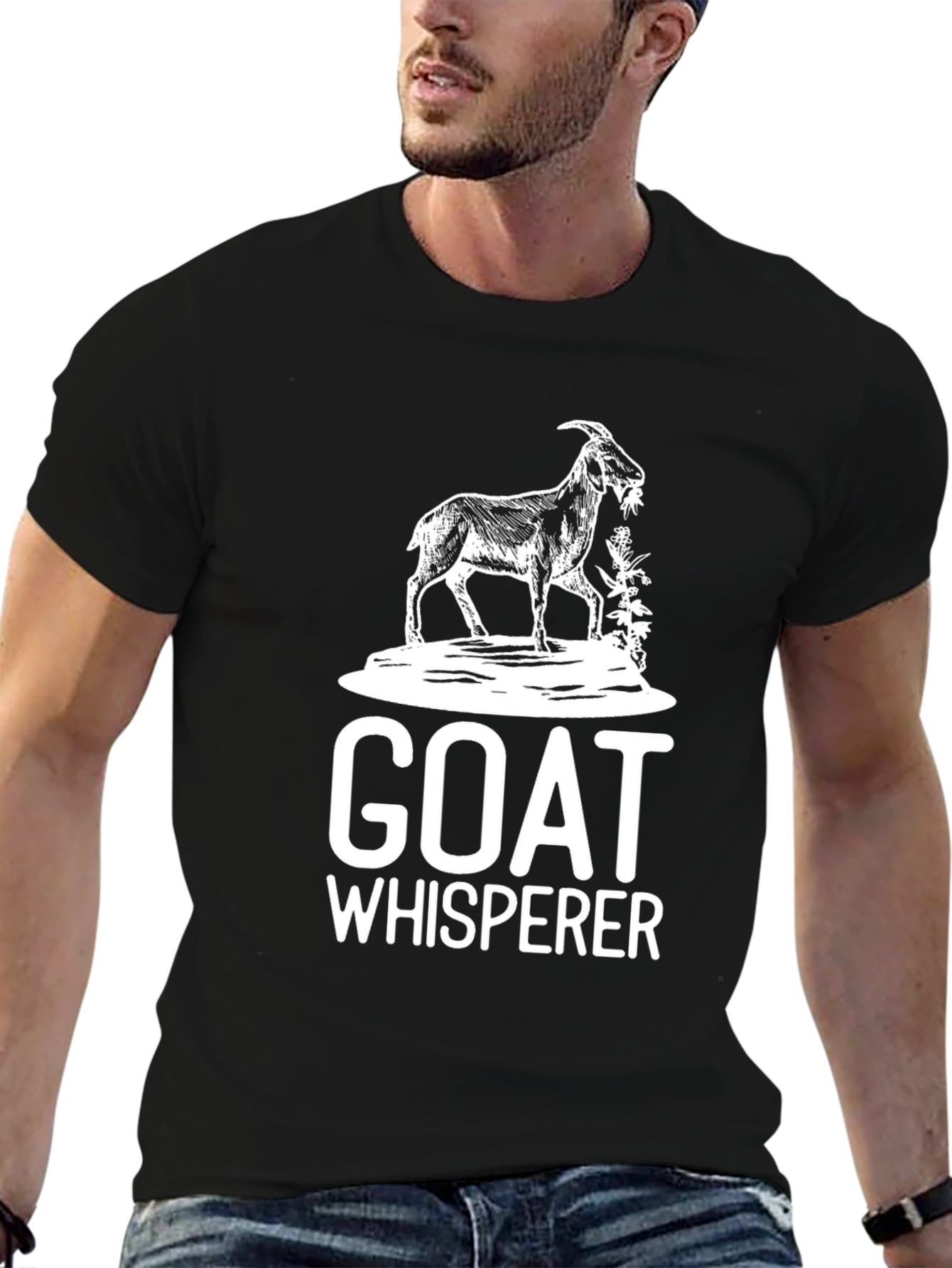 Goat Whisperer Graphic Tee - Black T-Shirt