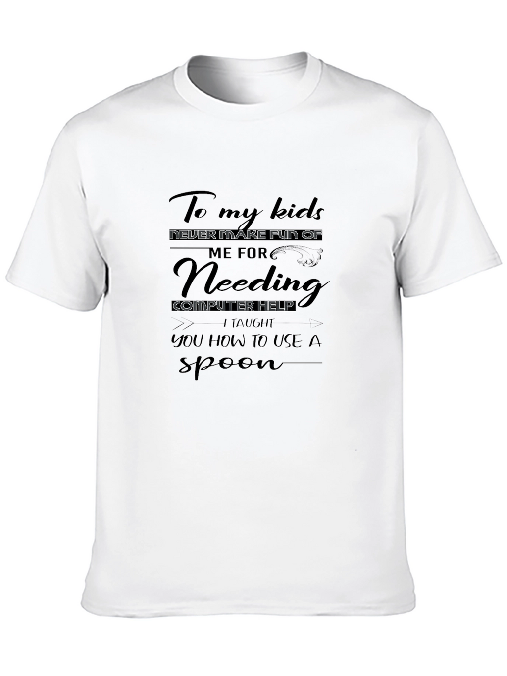 Funny Computer Help T-Shirt for Parents