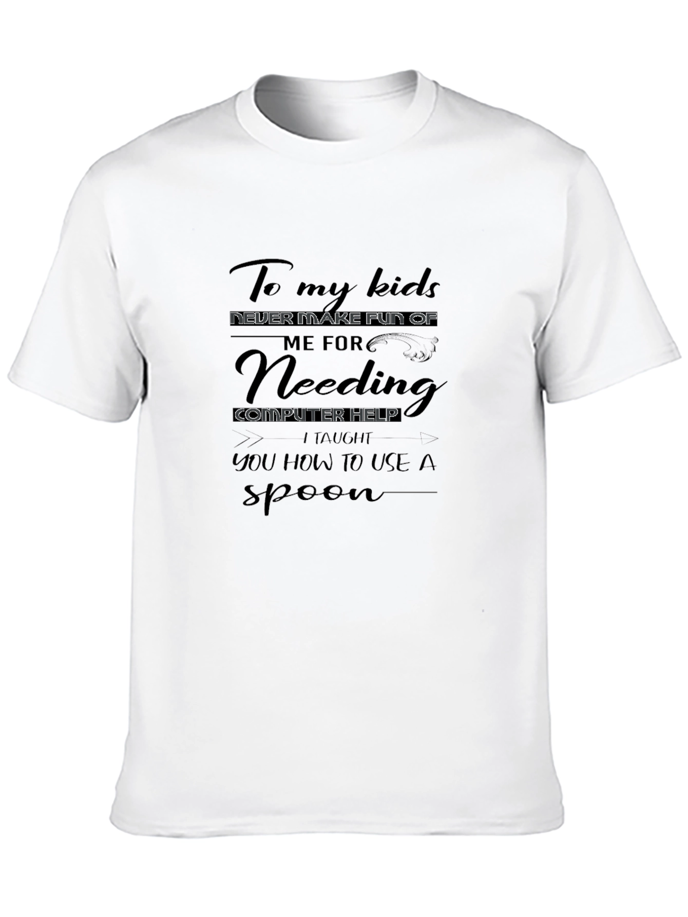 Funny Computer Help T-Shirt for Parents