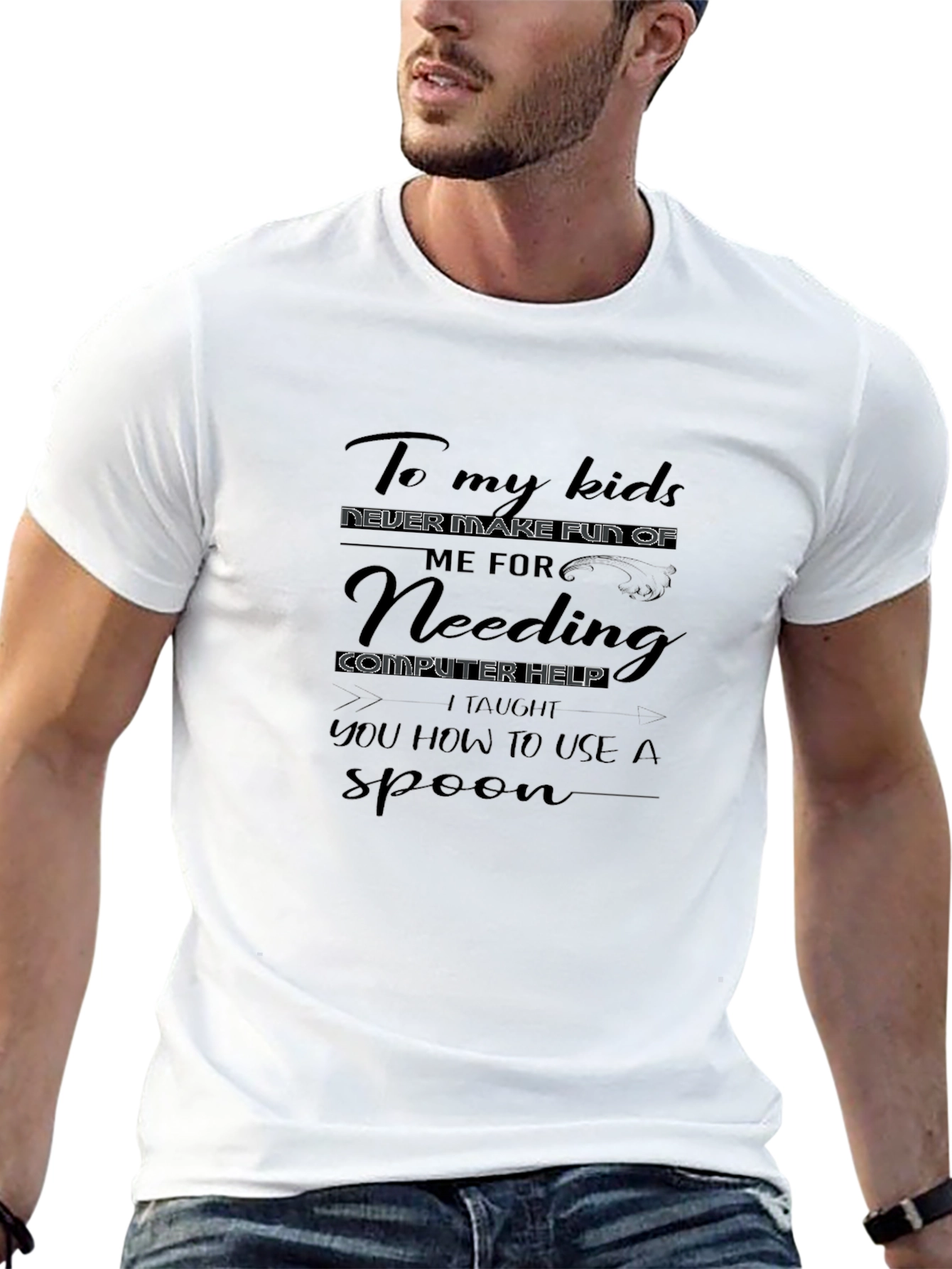 Funny Computer Help T-Shirt for Parents