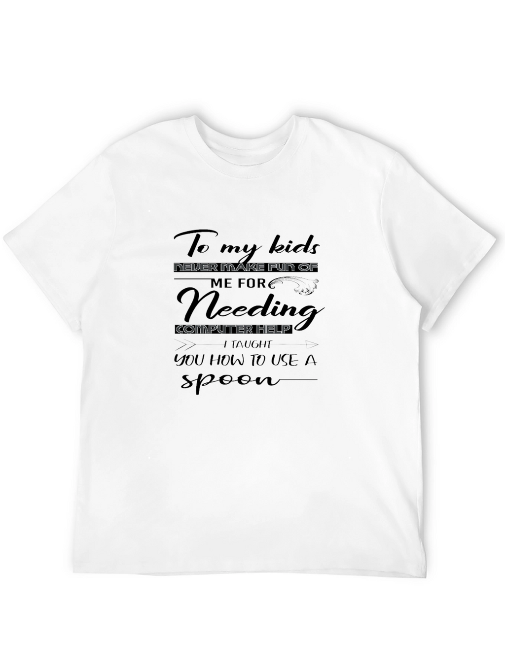 Funny Computer Help T-Shirt for Parents