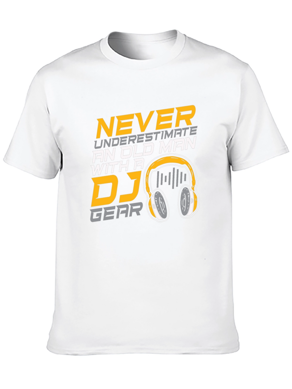 DJ Gear Old Man Black Cotton T-Shirt