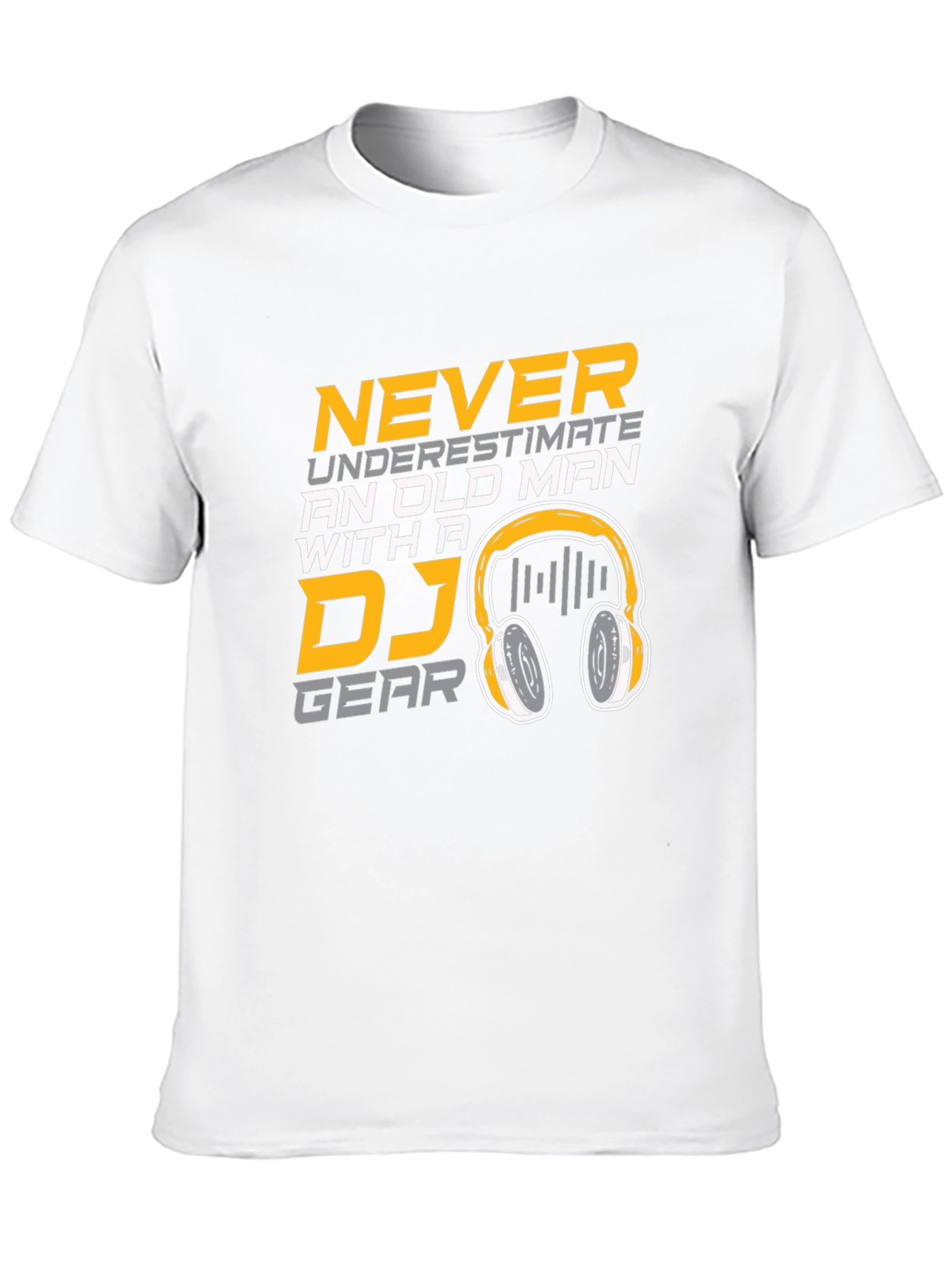 DJ Gear Old Man Black Cotton T-Shirt