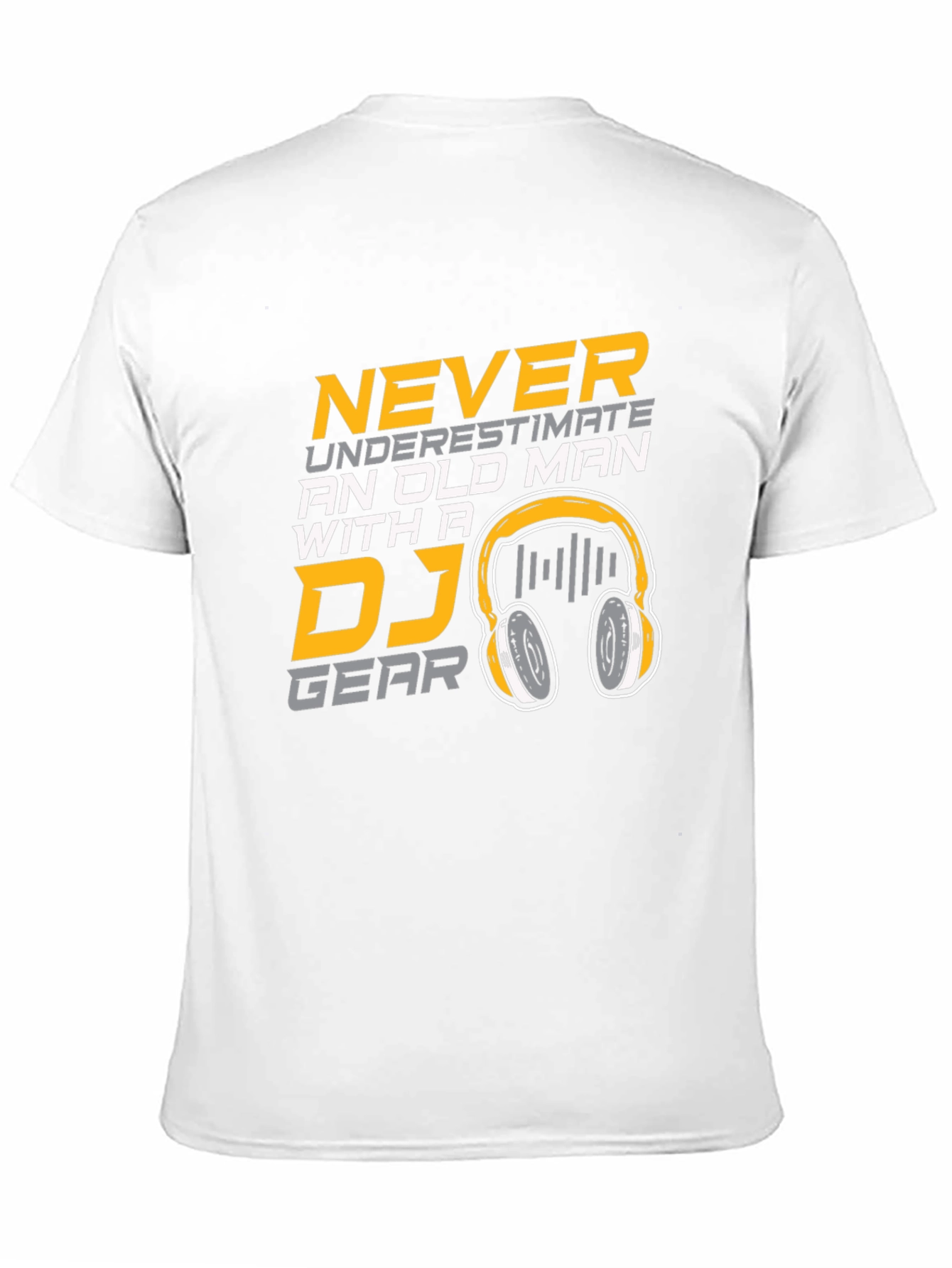 DJ Gear Old Man Black Cotton T-Shirt