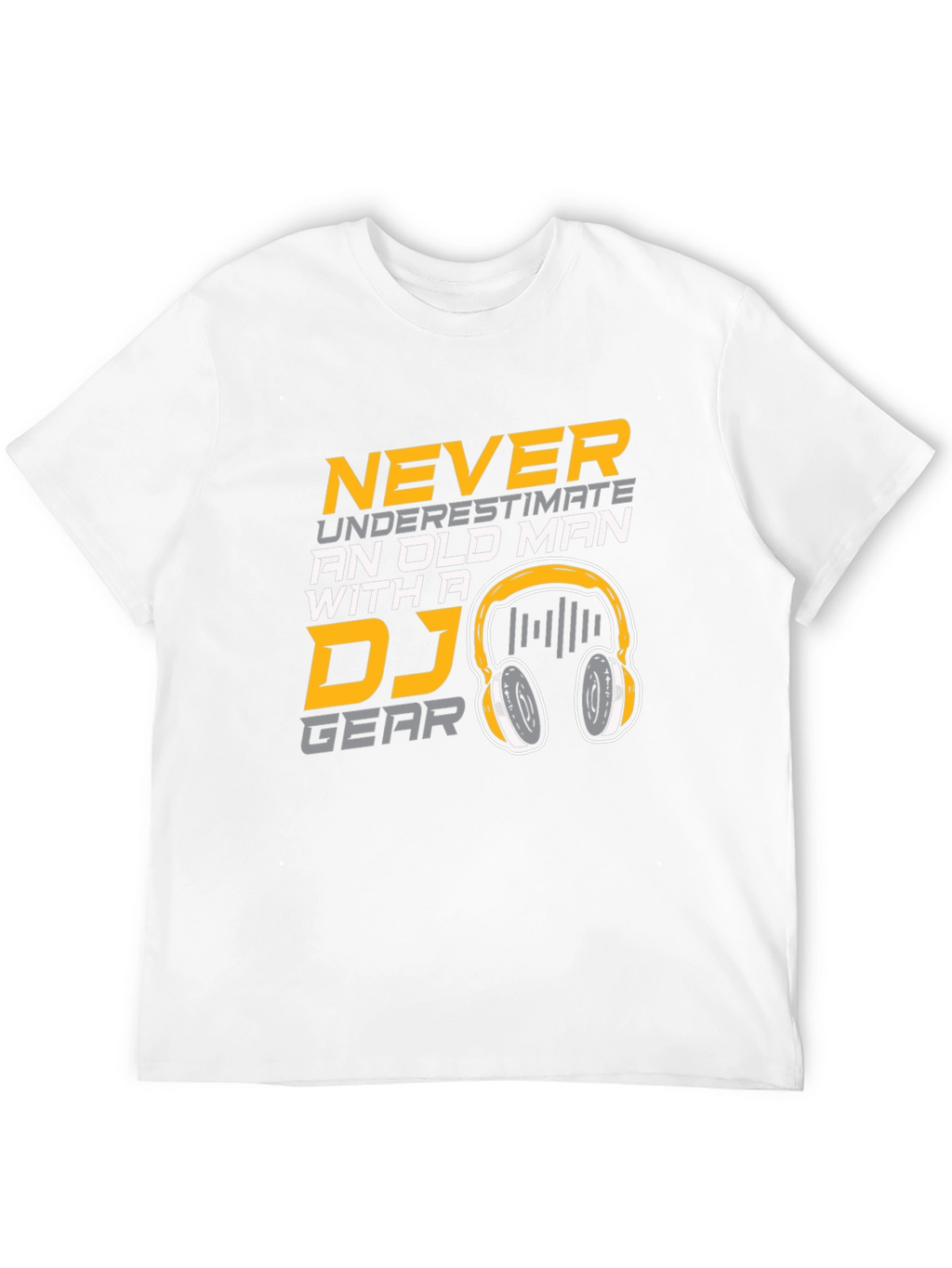 DJ Gear Old Man Black Cotton T-Shirt