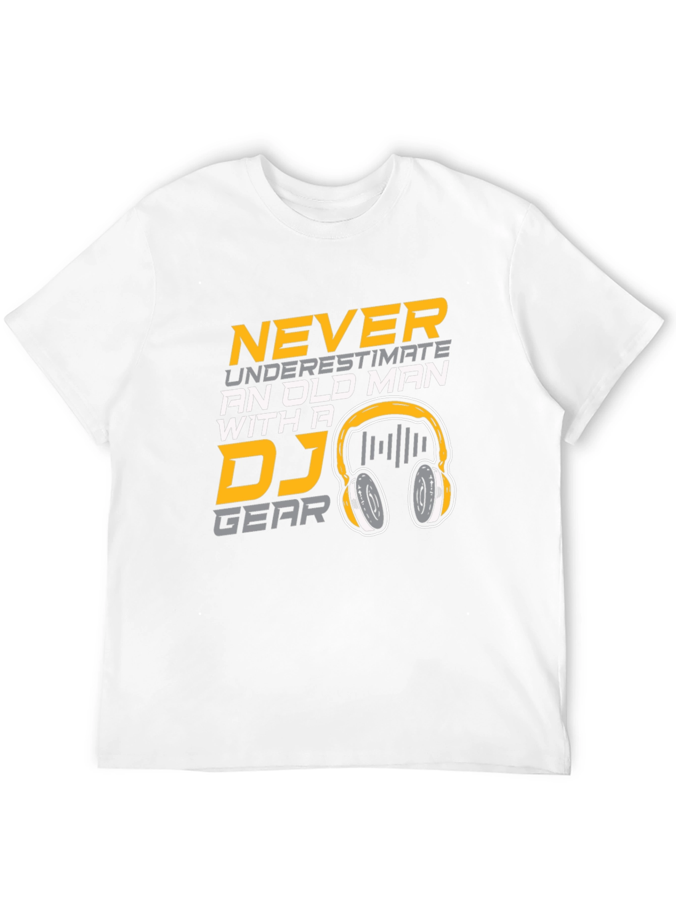 DJ Gear Old Man Black Cotton T-Shirt