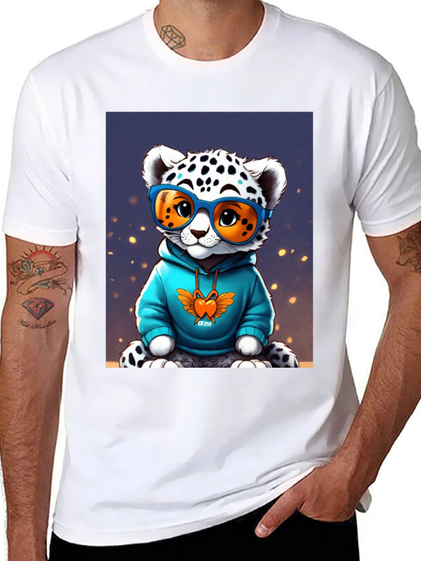 Cool Cat Tee - Funky Leopard Graphic T-Shirt