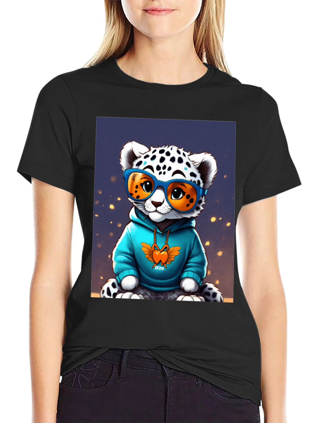 Cool Cat Tee - Funky Leopard Graphic T-Shirt