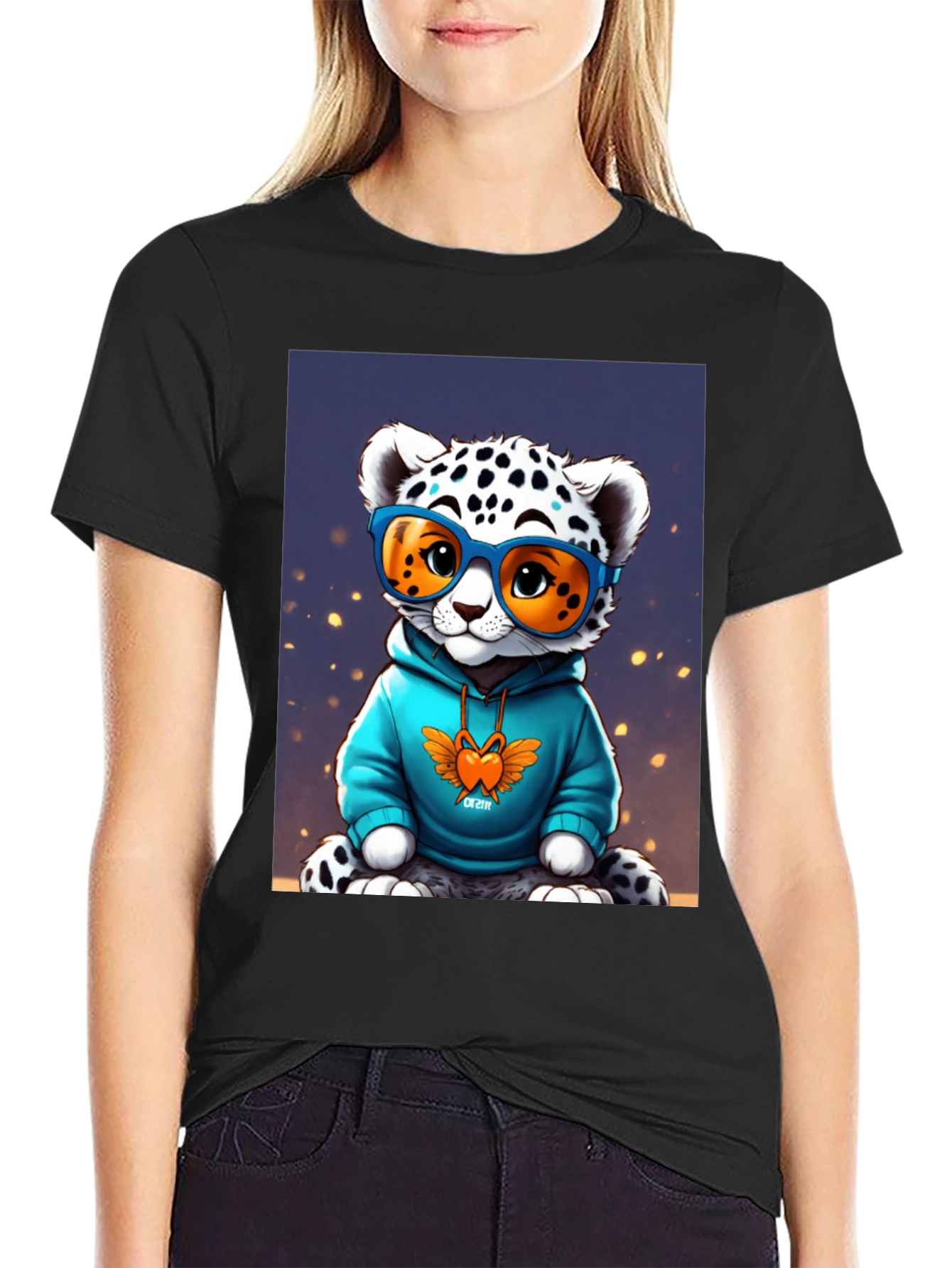 Cool Cat Tee - Funky Leopard Graphic T-Shirt