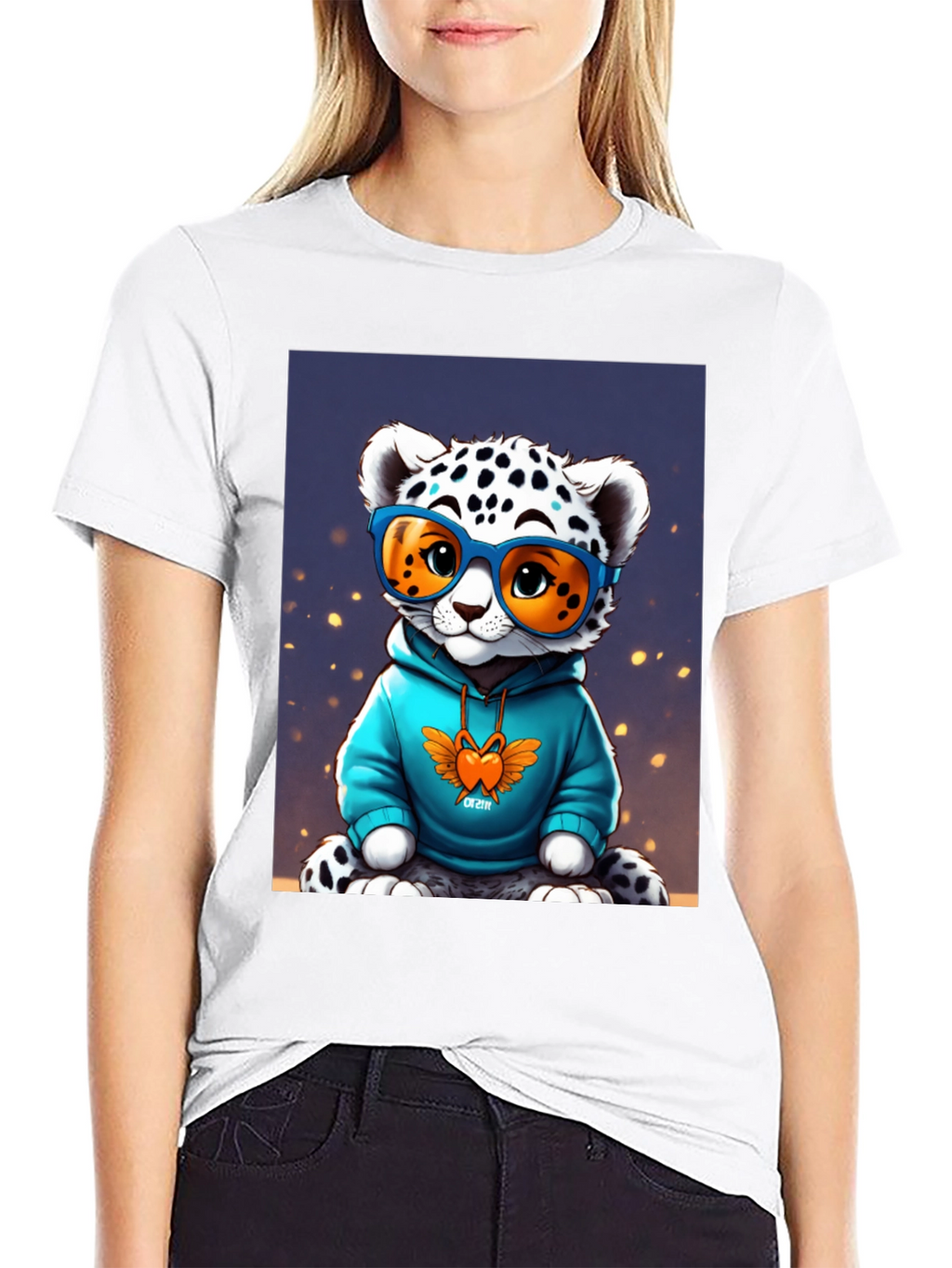 Cool Cat Tee - Funky Leopard Graphic T-Shirt