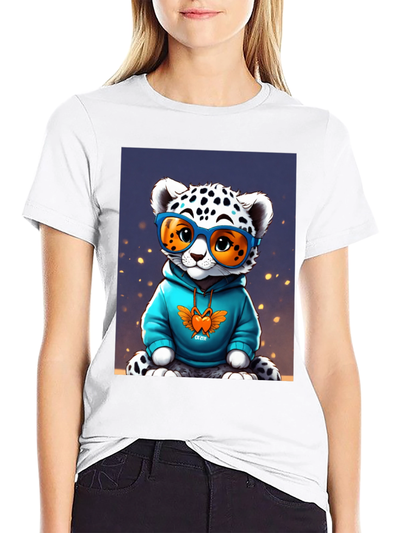 Cool Cat Tee - Funky Leopard Graphic T-Shirt