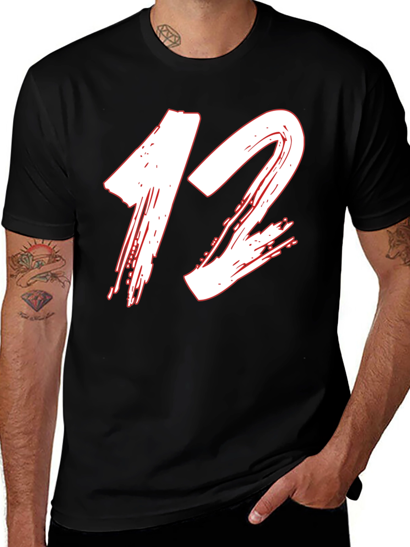 Number 12 Graphic Tee - Modern Streetwear Style