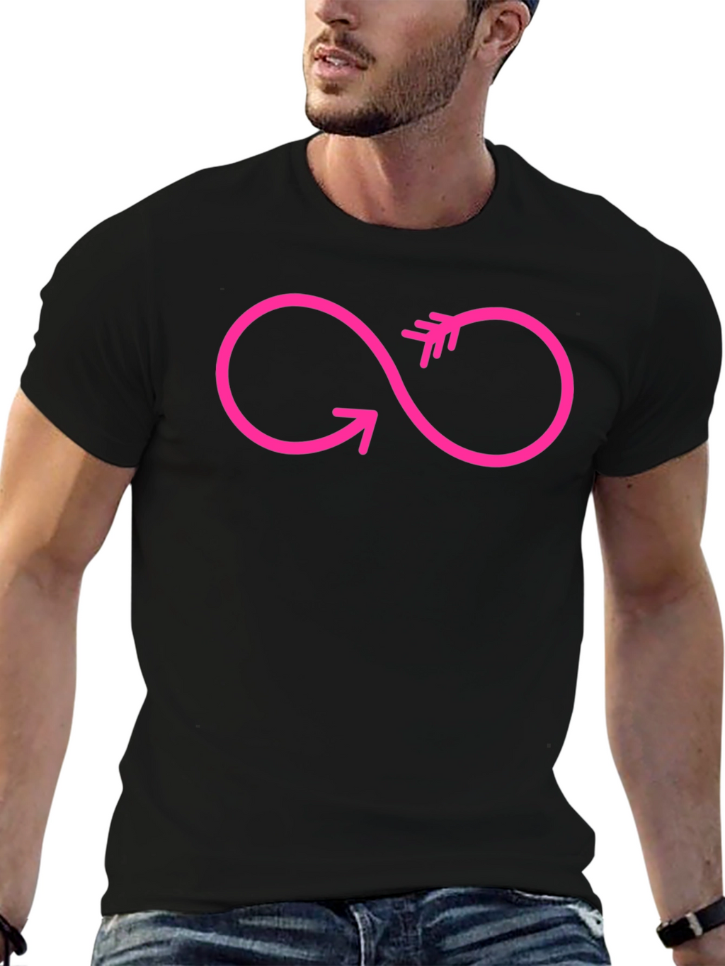 Infinity Arrow Graphic T-Shirt - Modern Style