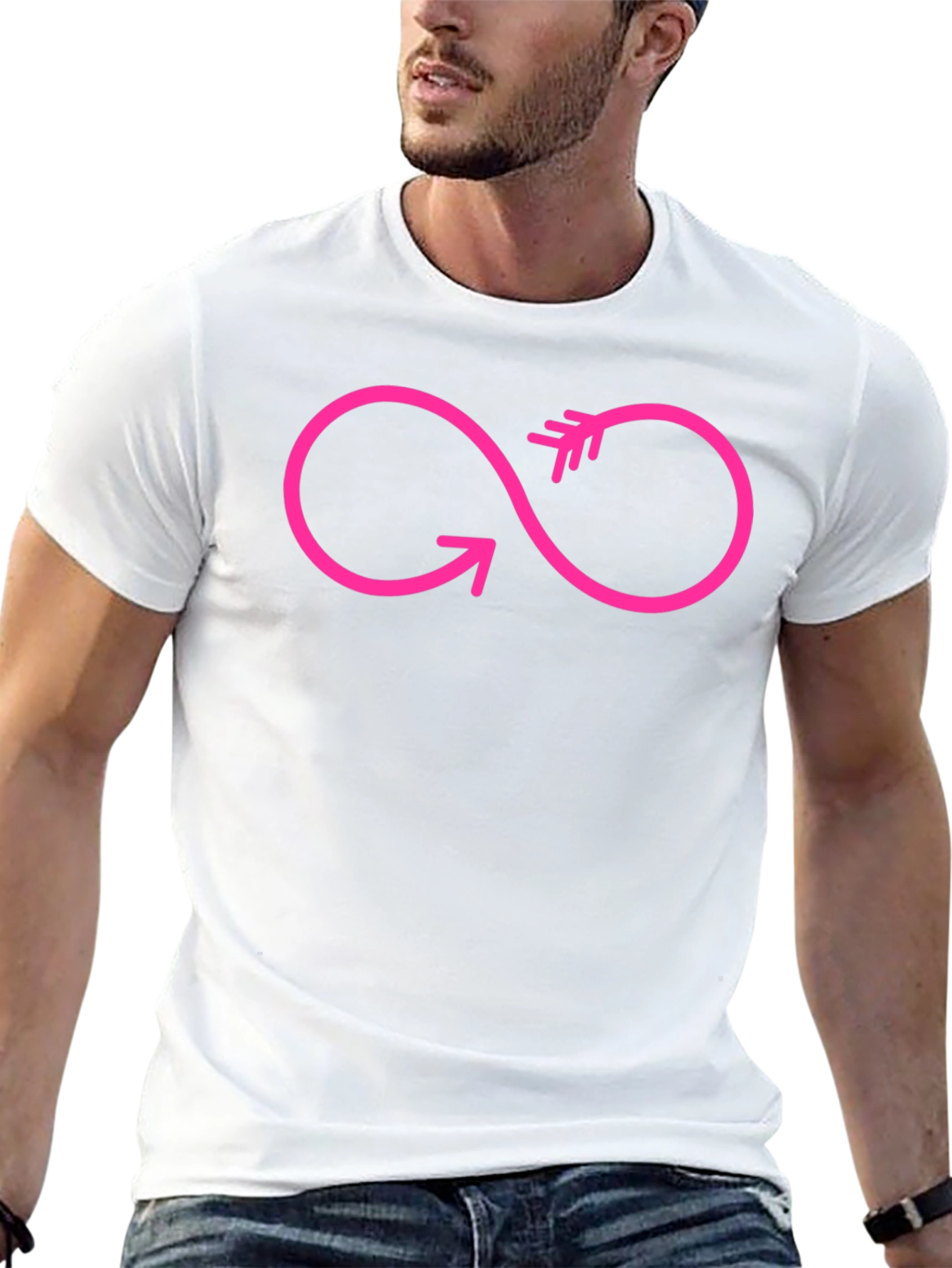 Infinity Arrow Graphic T-Shirt - Modern Style