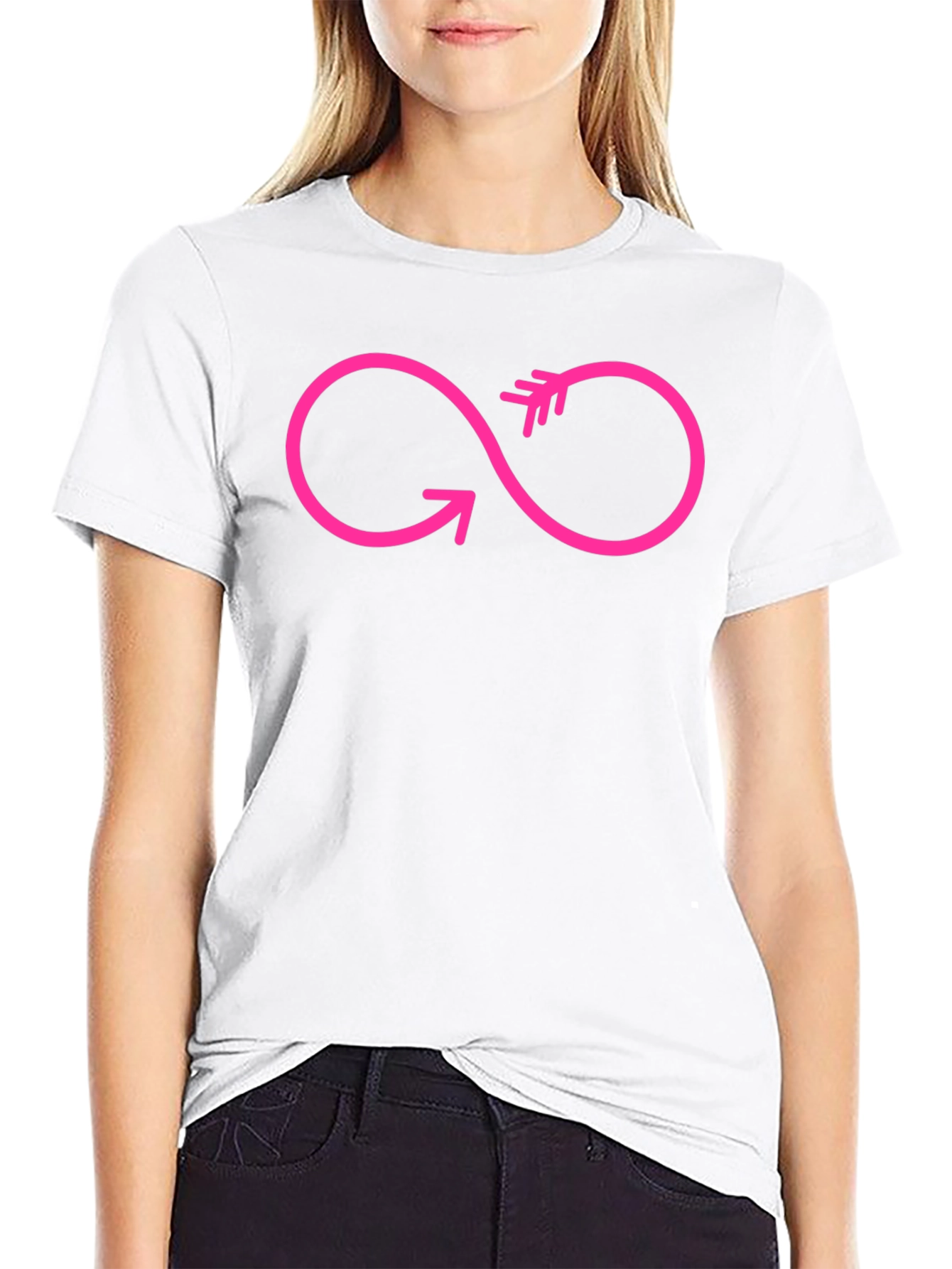 Infinity Arrow Graphic T-Shirt - Modern Style